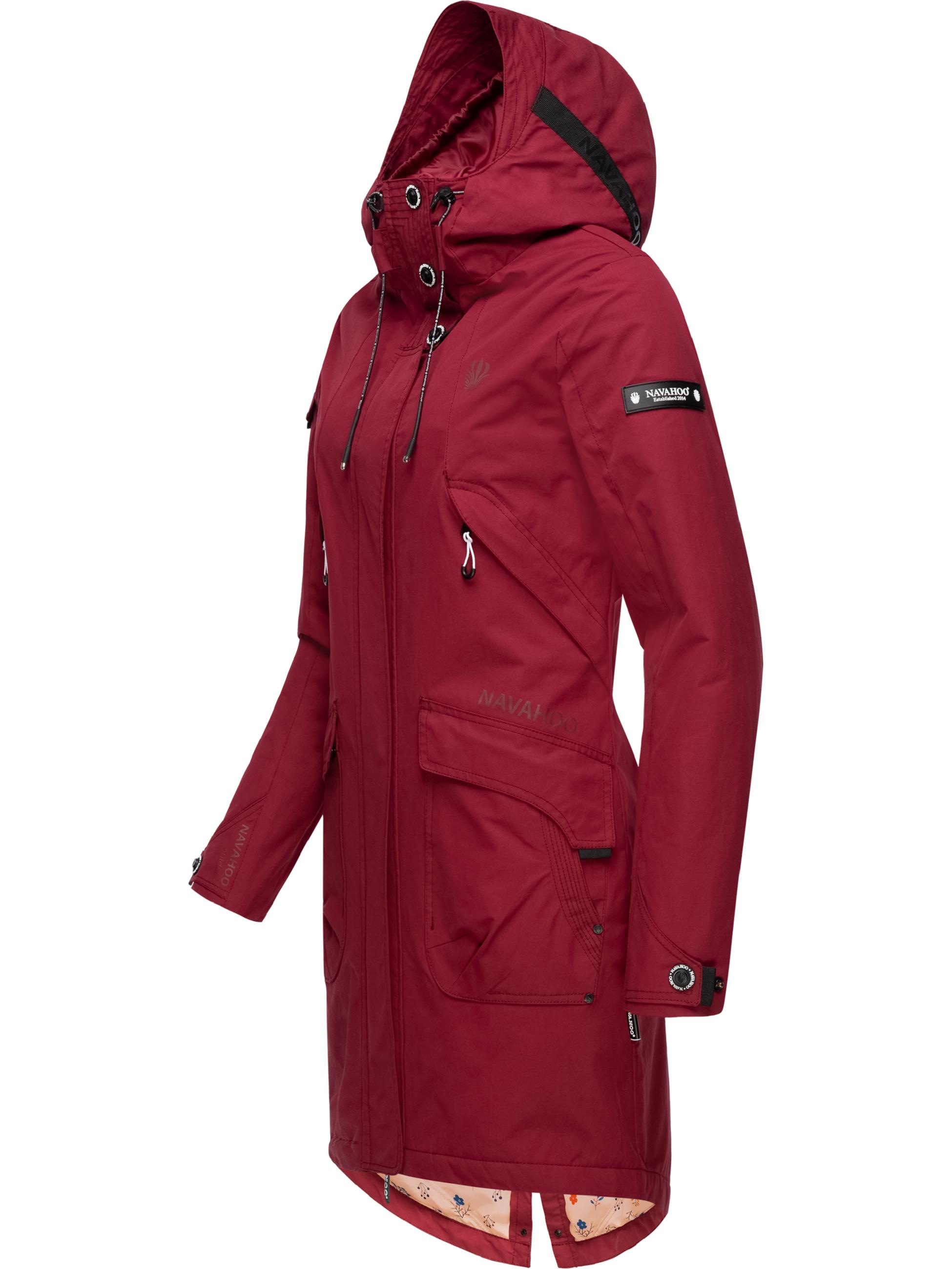 Navahoo Outdoorjacke »Übergangsjacke Pfefferschote«, mit Kapuze, moderne Damen Übergangsjacke mit Kapuze
