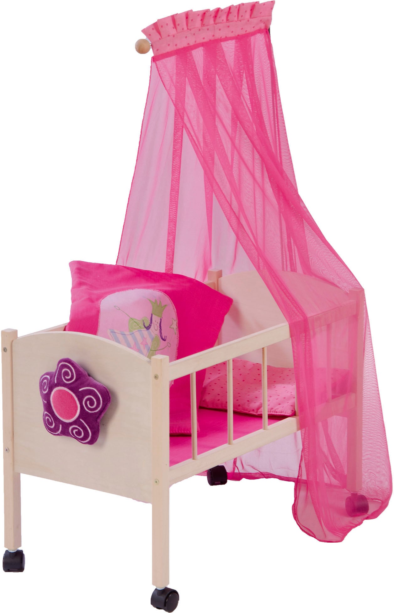 roba® Puppenbett »Happy Fee«, mit Himmel