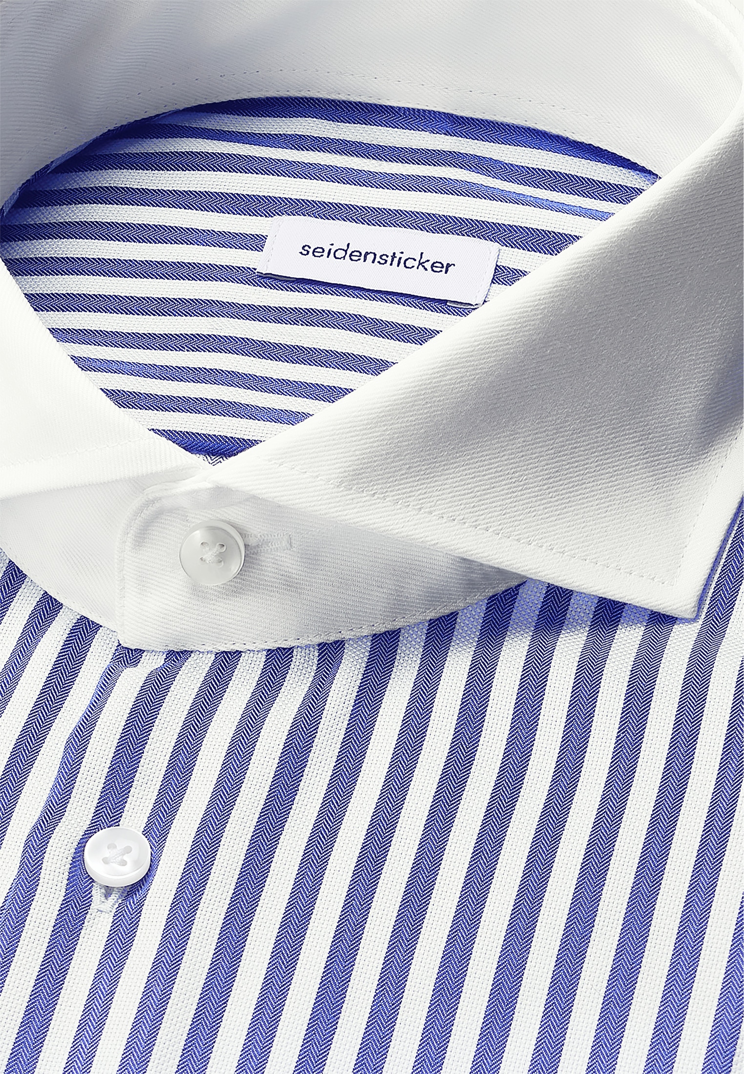 seidensticker Businesshemd »Schwarze Rose«, Regular 1/1 Haifischkragen Gestreift