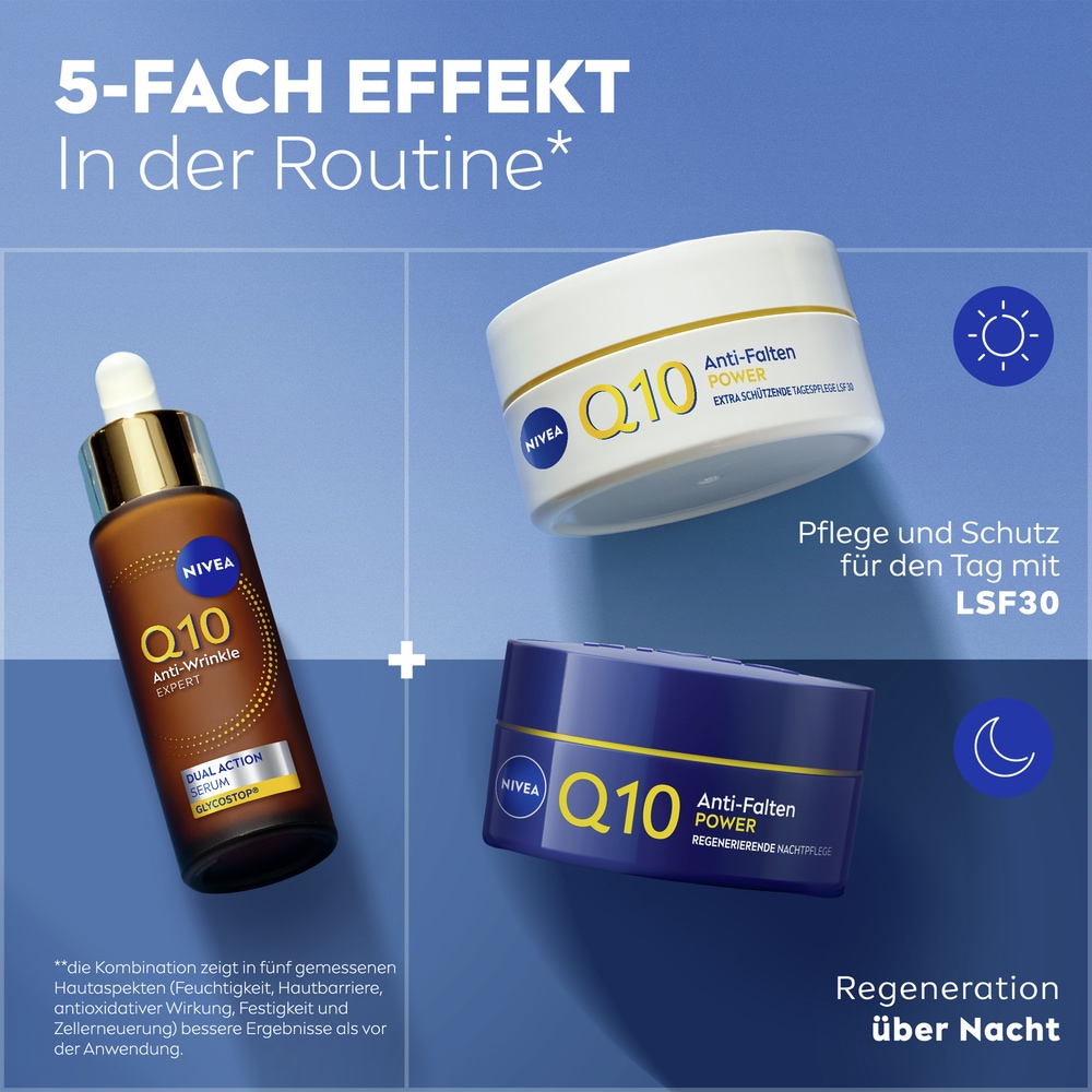 Nivea Gesichtsserum »Q10 ANTI-FALTEN EXPERTE DUAL ACTION SERUM«