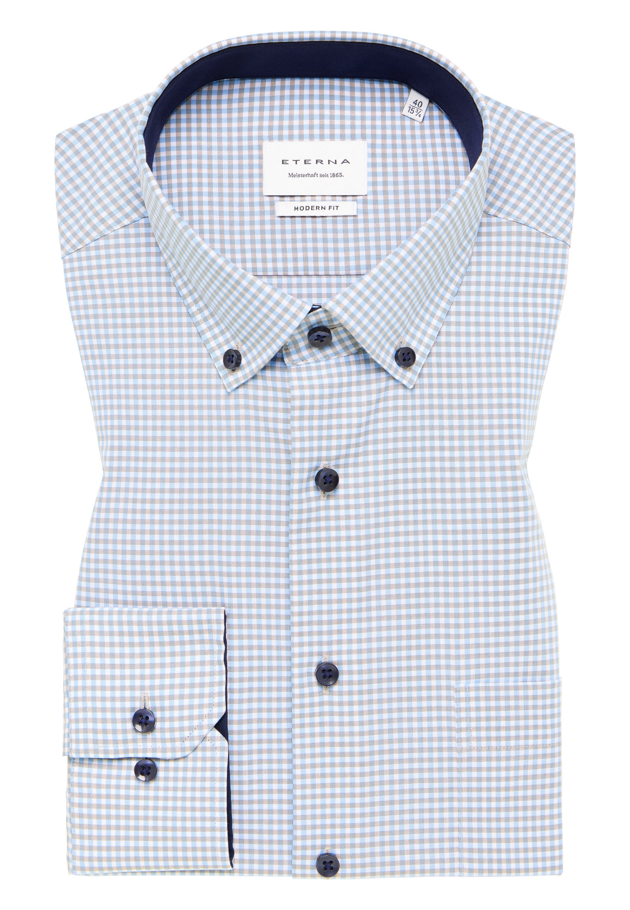 Eterna Langarmhemd »MODERN FIT«, NON IRON (bügelfrei)