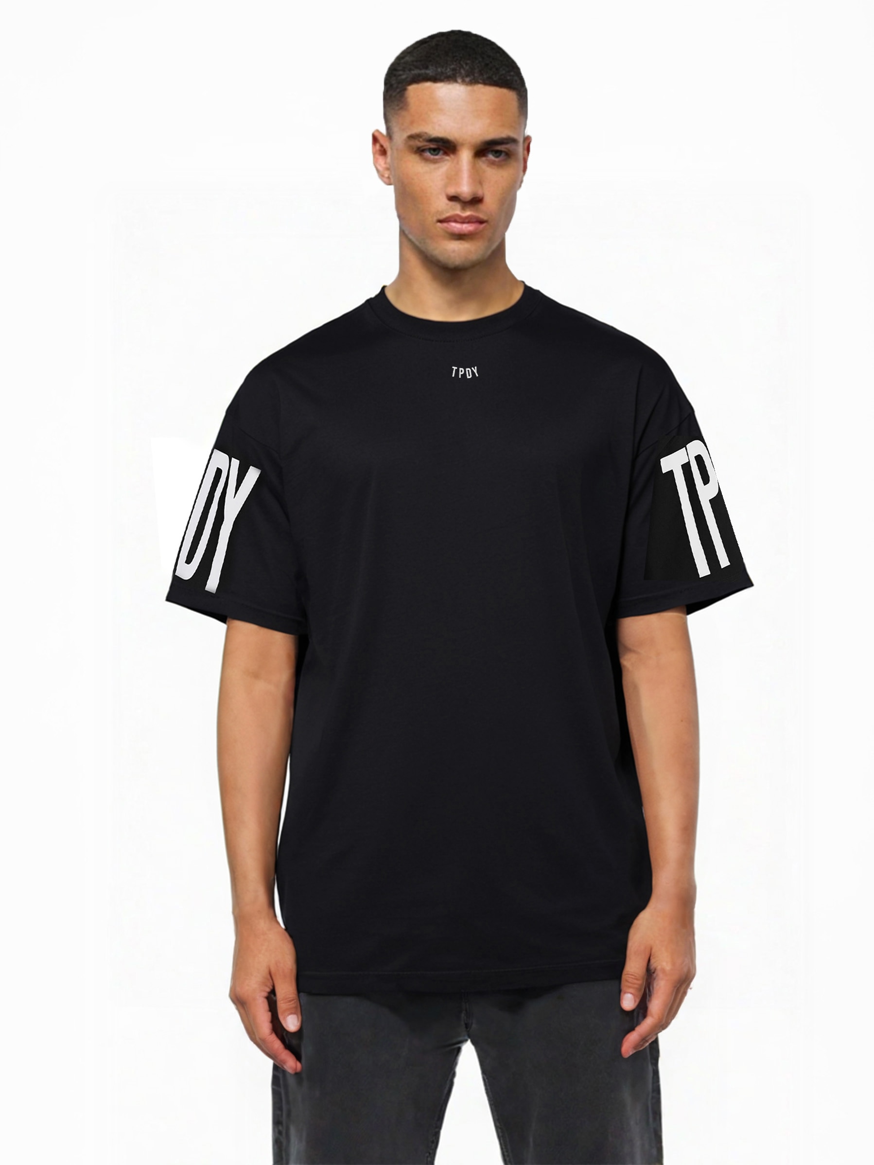 trueprodigy Oversize-Shirt »Viktor Logo Print Oversized Rundhals«