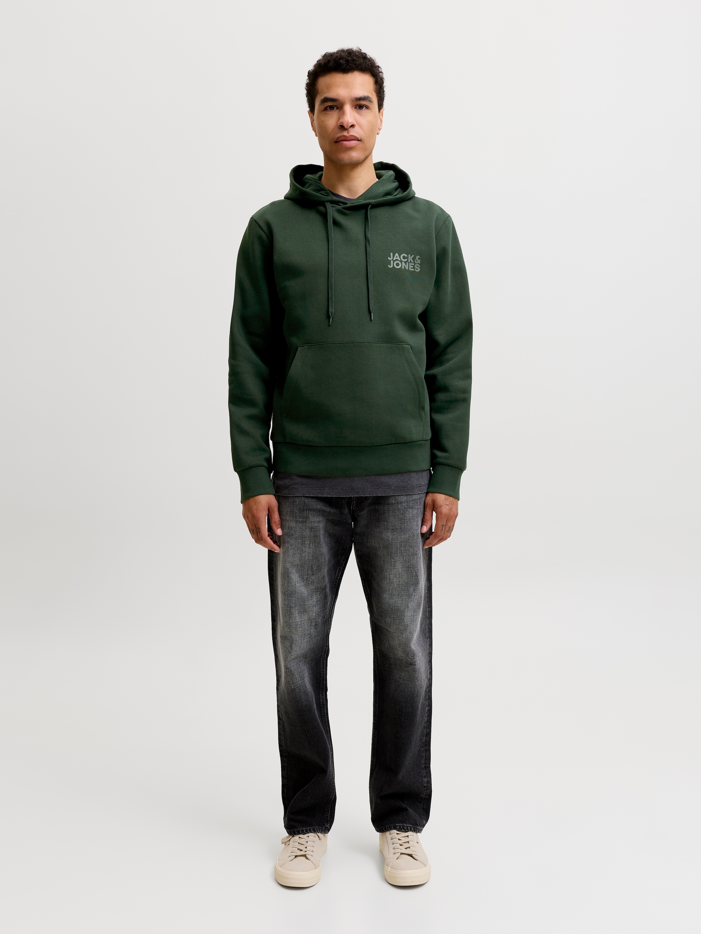 Jack & Jones Kapuzensweatshirt »JJECORP LOGO SWEAT HOOD NOOS«, Baumwollmischung, regular fit
