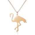 AILORIA Kette mit Anhänger »FLAMANT Halskette«, Schöne, modische Halskette aus Edelstahl mit Flamingo-Anhänger