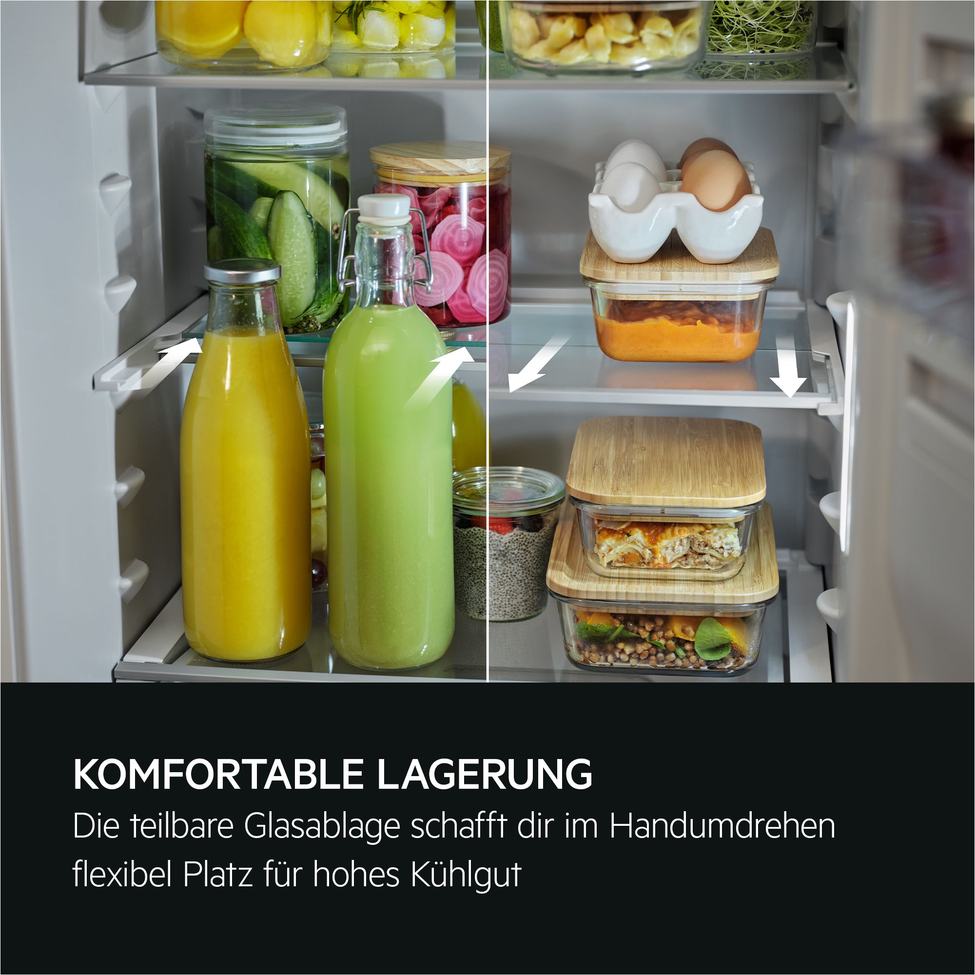 AEG Einbaukühlgefrierkombination Serie 8000 »TSC8M18WCC« 177 cm hoch 55,7 cm breit 360°Cooling-optimale Luftfeuchtigkeit & Zirkulation, NoFrost, Festtür