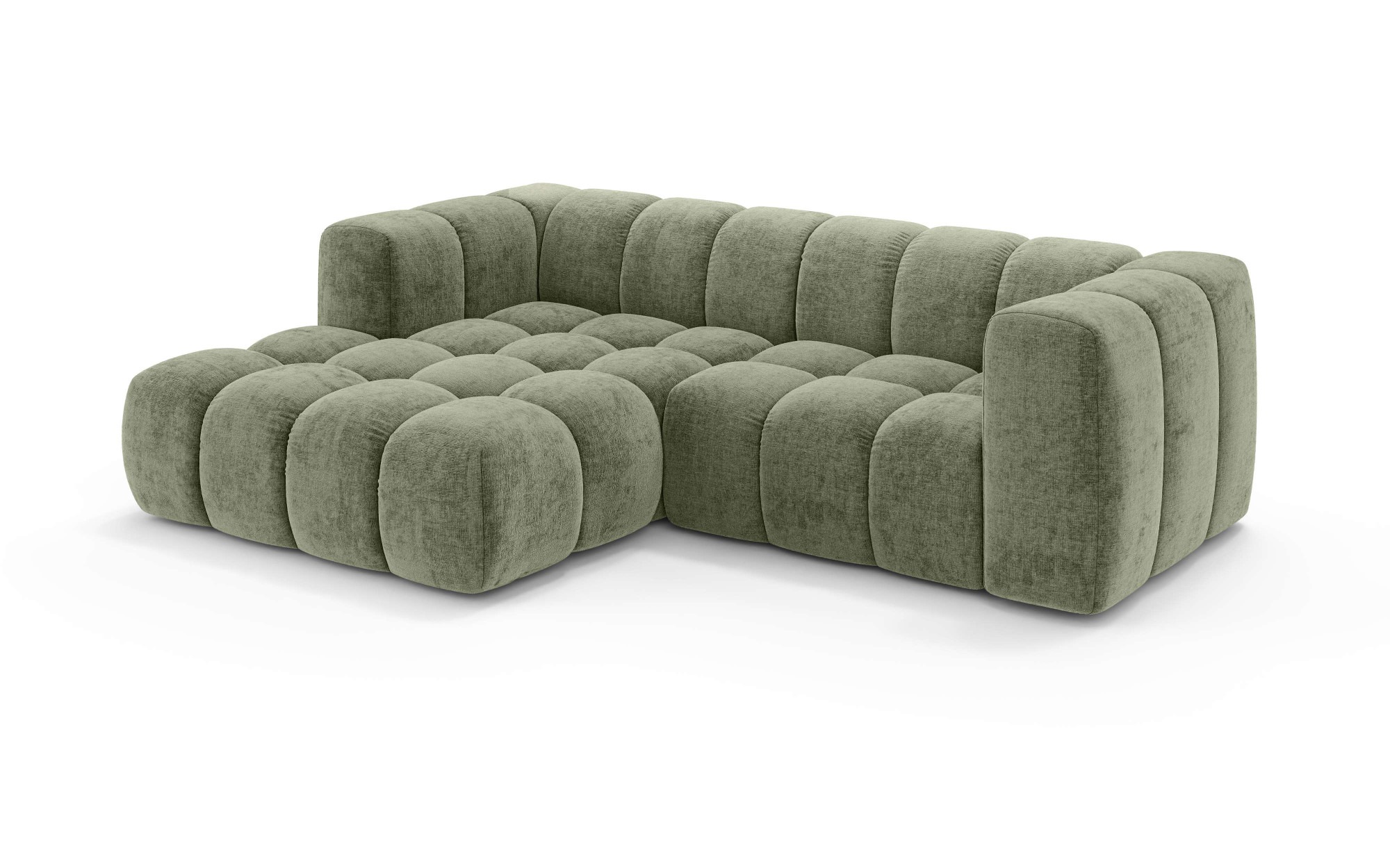 homsy by Ana Johnson Ecksofa »»L« BOUBELLE L-Form, Design-Sofa, Bubble-Optik, Breite 247 cm« hoher Sitzkomfort dank Wellenunterfederung, L Sitztiefe 63 cm
