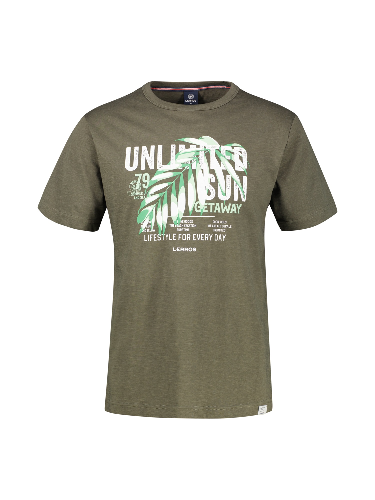 LERROS T-Shirt »LERROS Herren T-Shirt mit Brustprint«