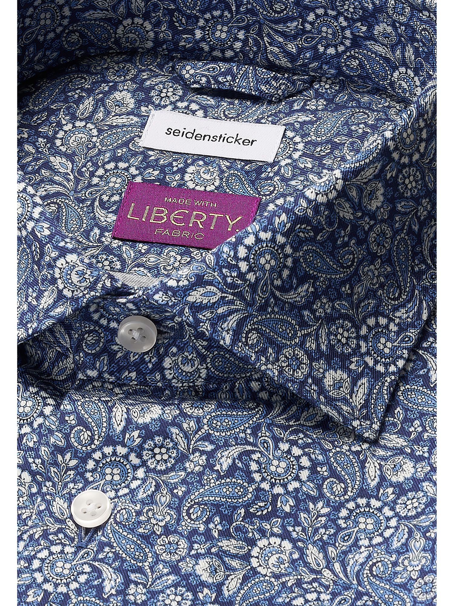 seidensticker Businesshemd »Schwarze Rose«, X-Slim 1/1 Kentkragen Paisley