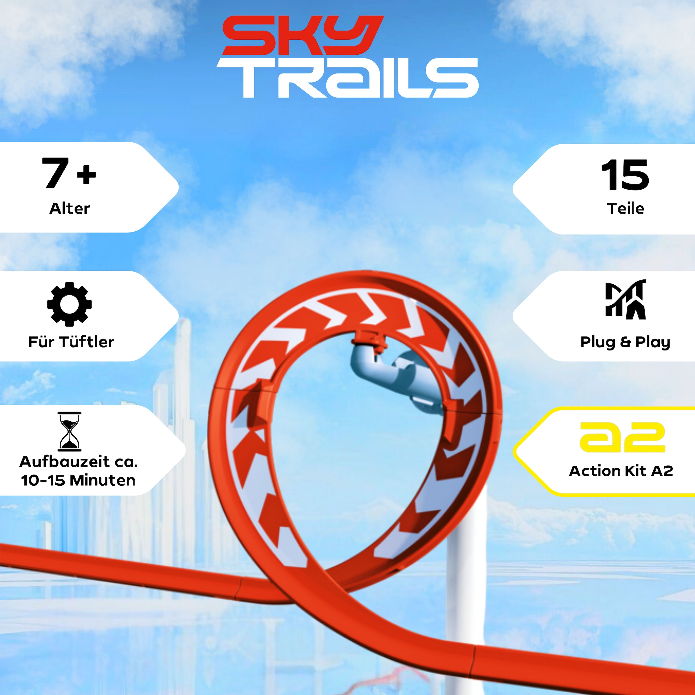 Playmobil® Konstruktions-Spielset »Looping a2 (71972), Sky Trails«, (15 St.), Made in Europe
