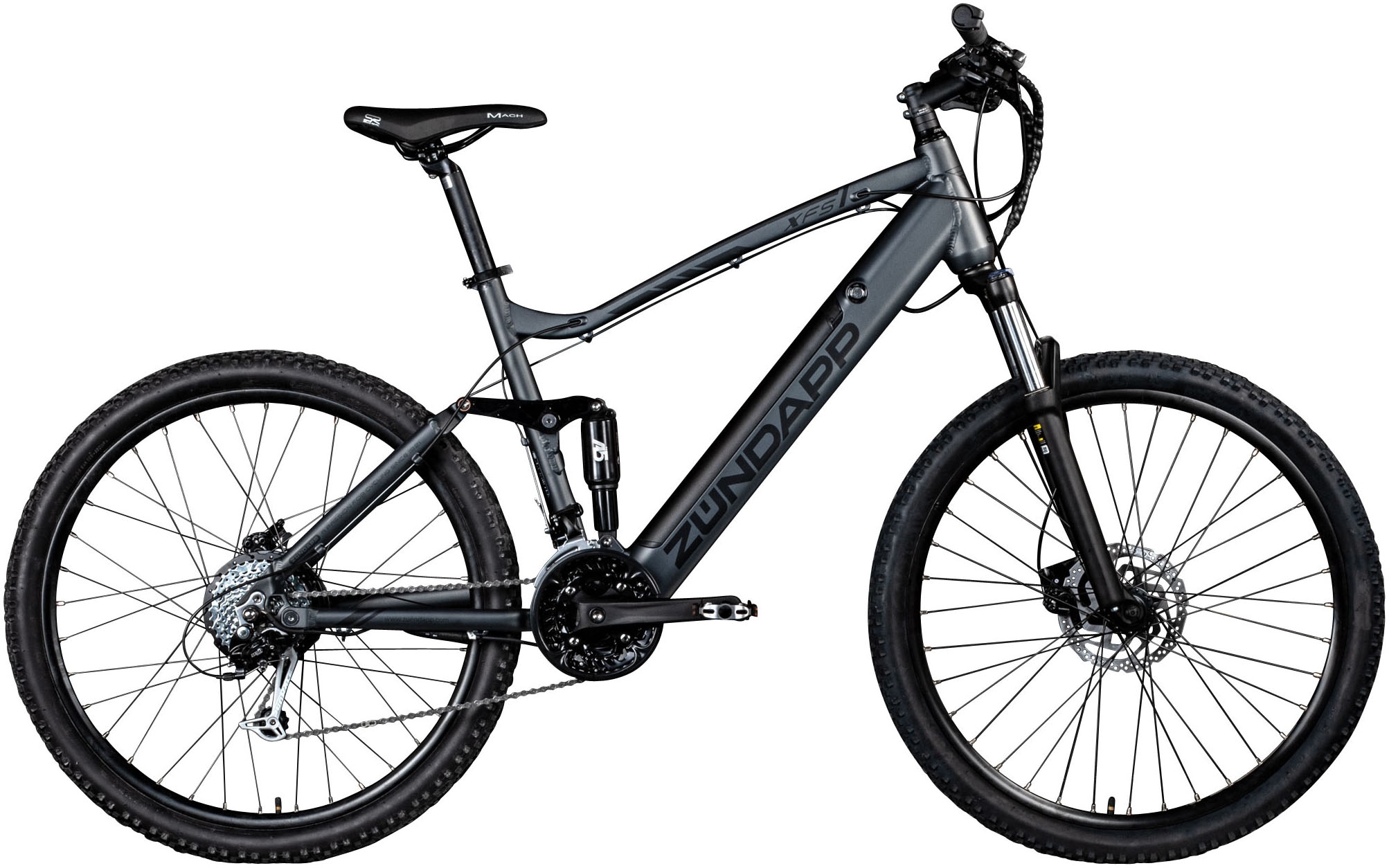 Zündapp E-Bike »XFS«, 27 Gang, Shimano, Tourney TX, Heckmotor 250 W, Pedelec, Elektrofahrrad für Damen u. Herren, MTB