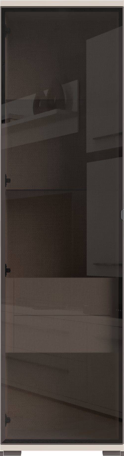 OTTO home Vitrine »Opera, Showcase mit Parsol-Sicherheitsglas im modernen Look« UV lackiert, Soft Close Funktion, Höhenverstellbare Füße