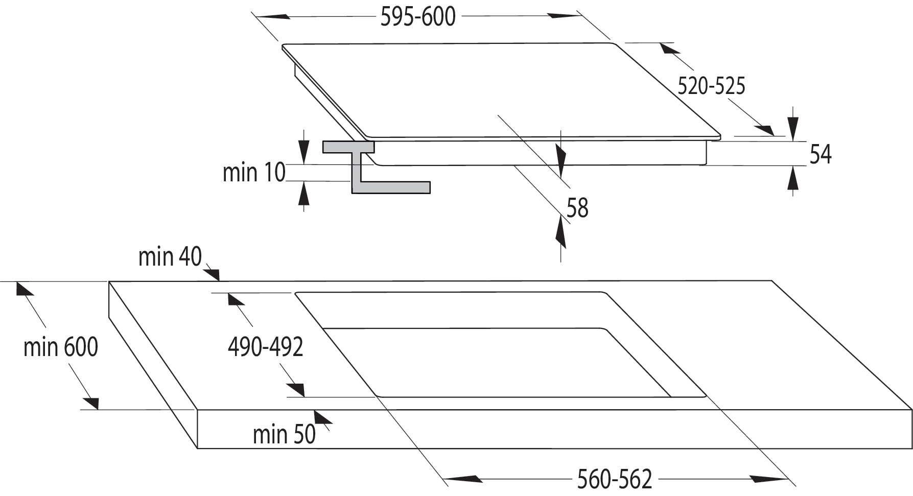 GORENJE Backofen-Set »Pacific Backofen-Set Pyrolyse/Induktion 2021«, mit 1-fach-Teleskopauszug, Pyrolyse-Selbstreinigung, (Set, 2 St.), Pyrolyse Backofen & Induktionskochfeld, AirFry-Funktion