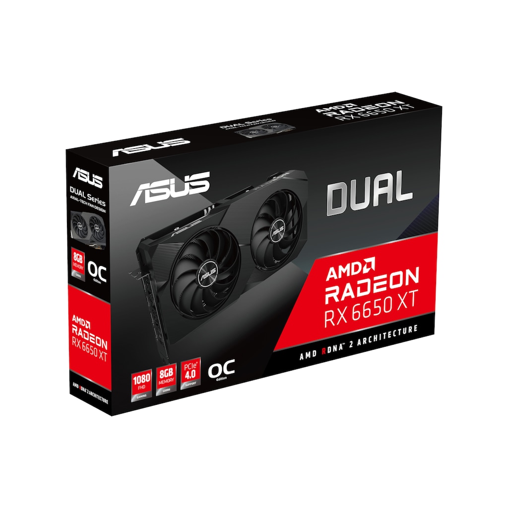 Asus Grafikkarte »DUAL-RX6650XT-O8G-V2«, 8 GB, GDDR6