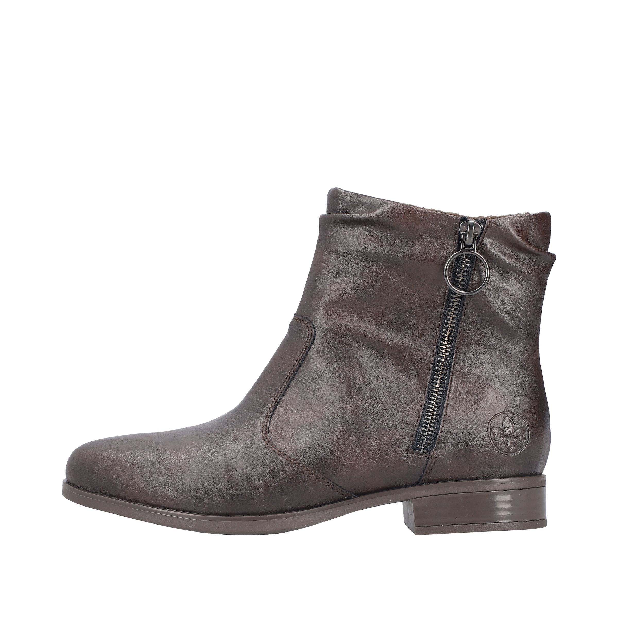 Rieker Stiefelette  in Used-Optik, mit Zierreißverschluss außen