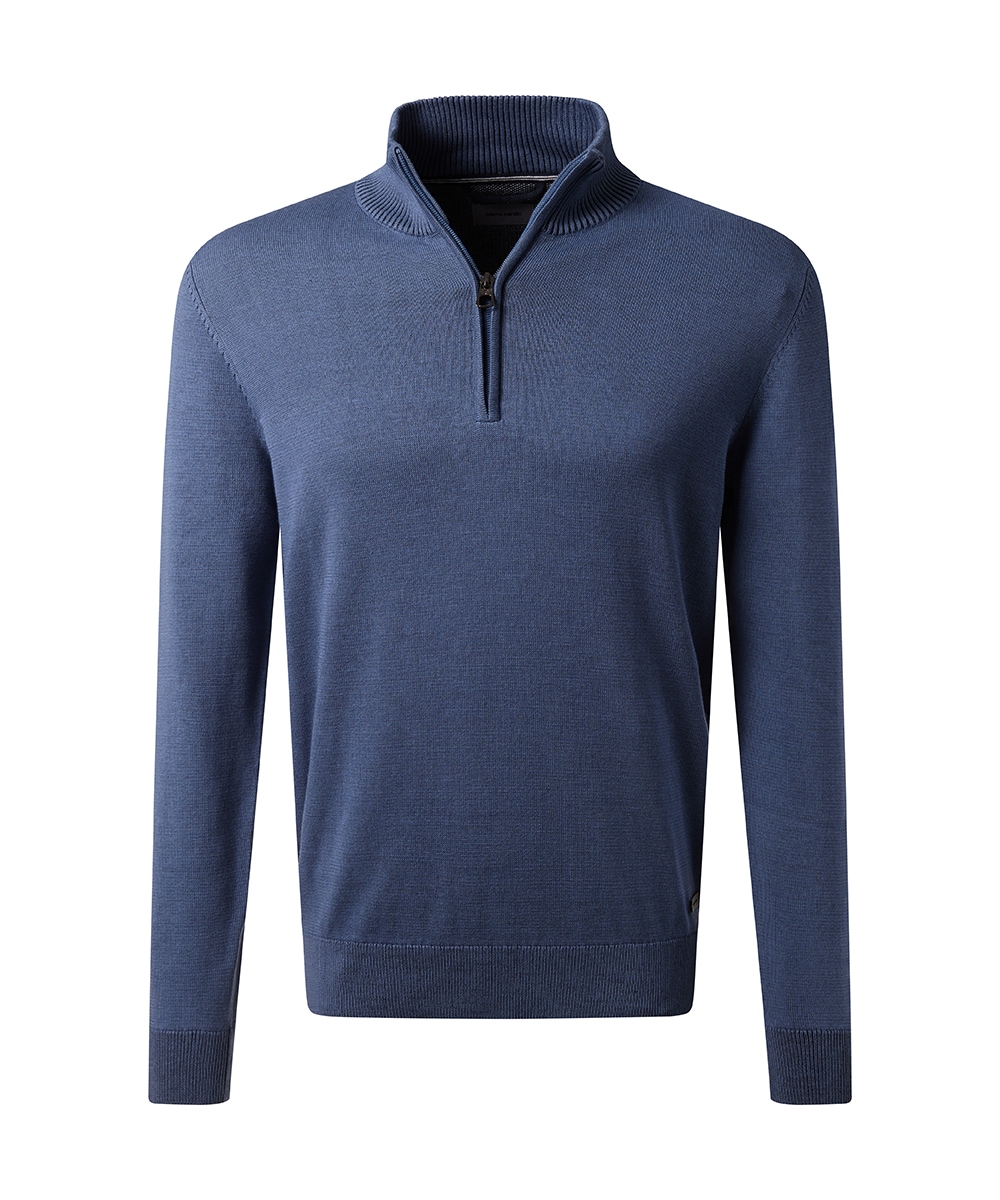 Pierre Cardin Strickpullover, mit Troyer Kragen