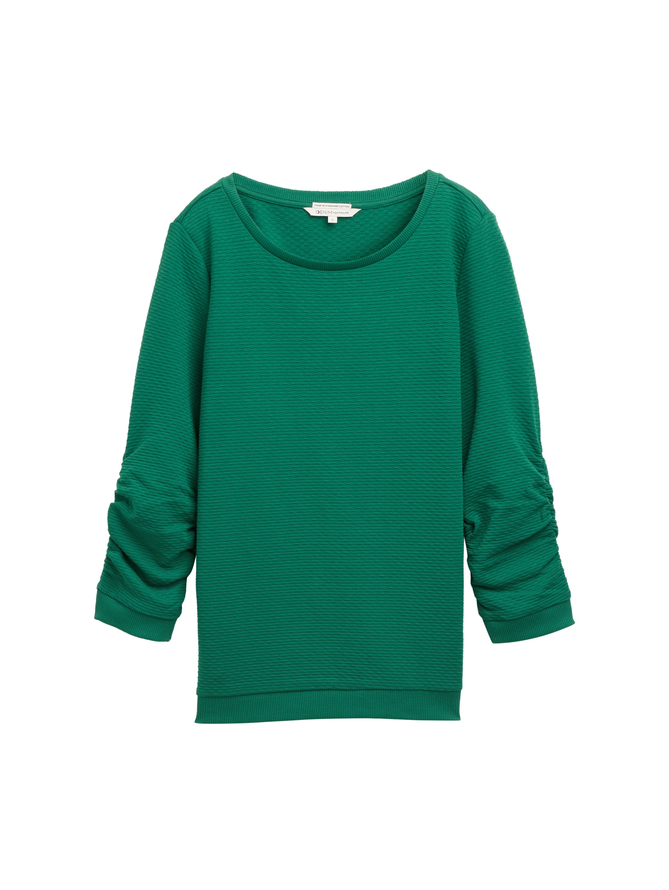 TOM TAILOR Denim Sweatshirt, mit besonderer Materialoberfläche