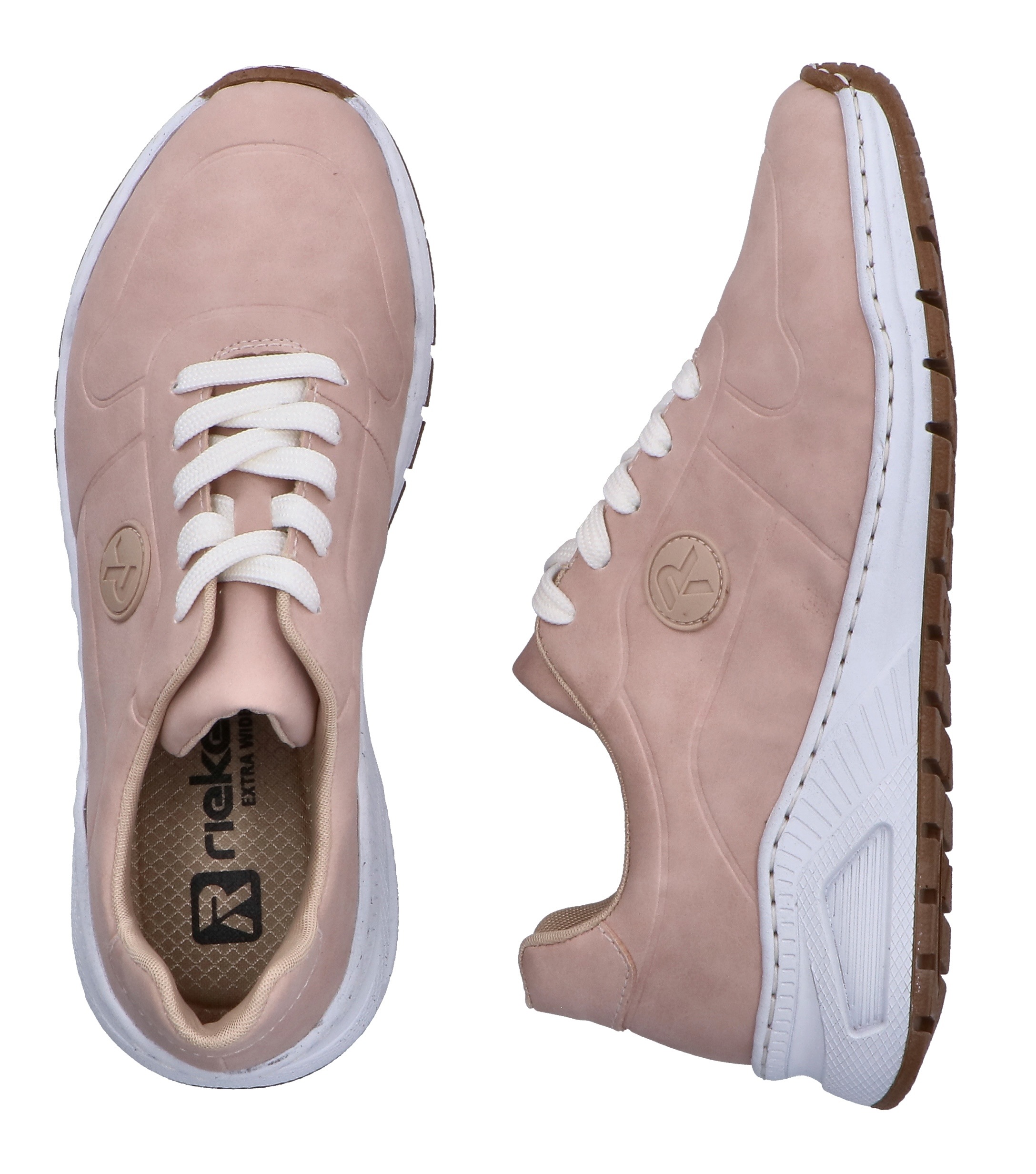 Rieker Sneaker  mit MemoSoft-Innensohle, Freizeitschuh, Halbschuh, Schnürschuh