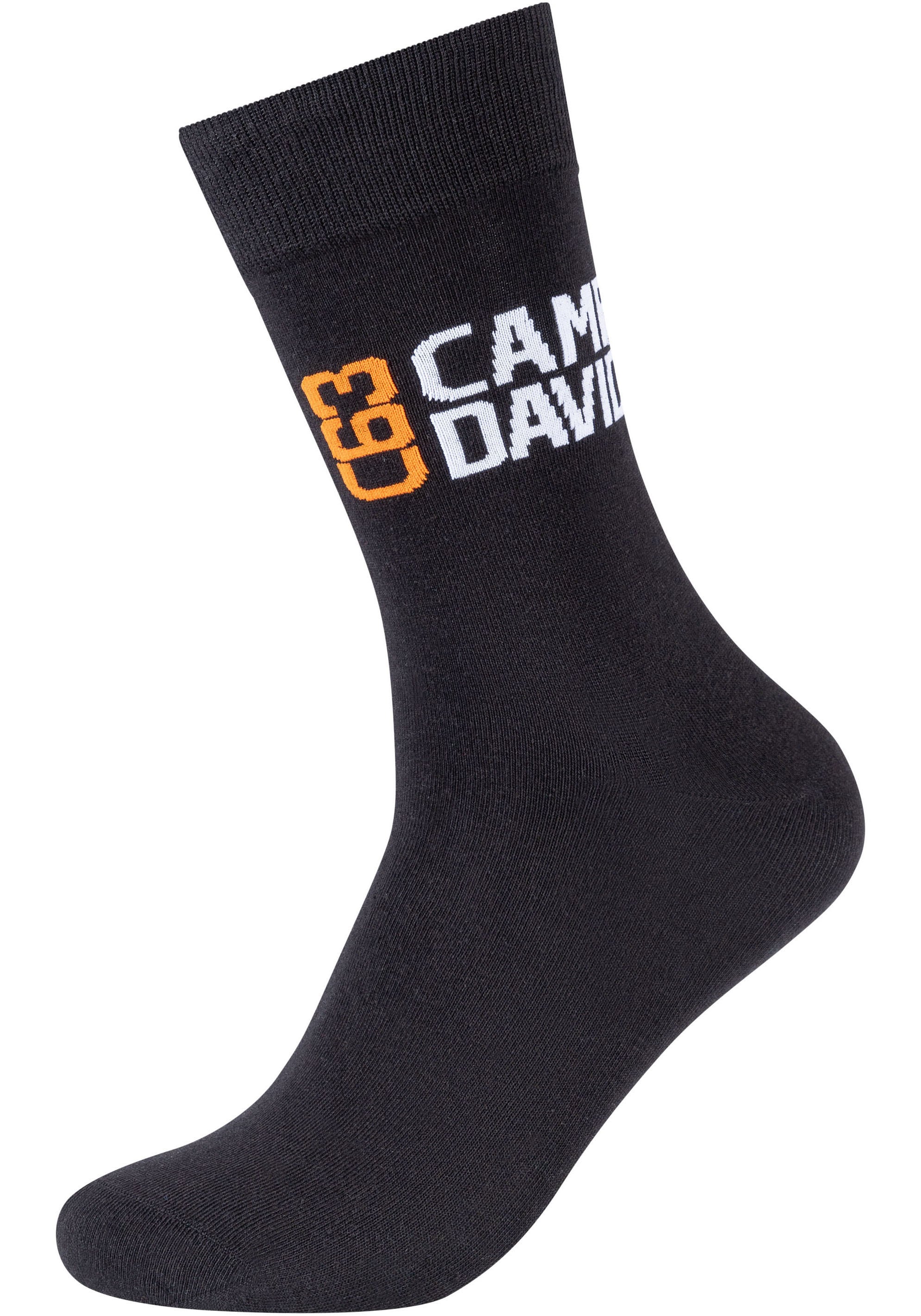 CAMP DAVID Socken »casual«, (4er Pack), mit Markenlogo