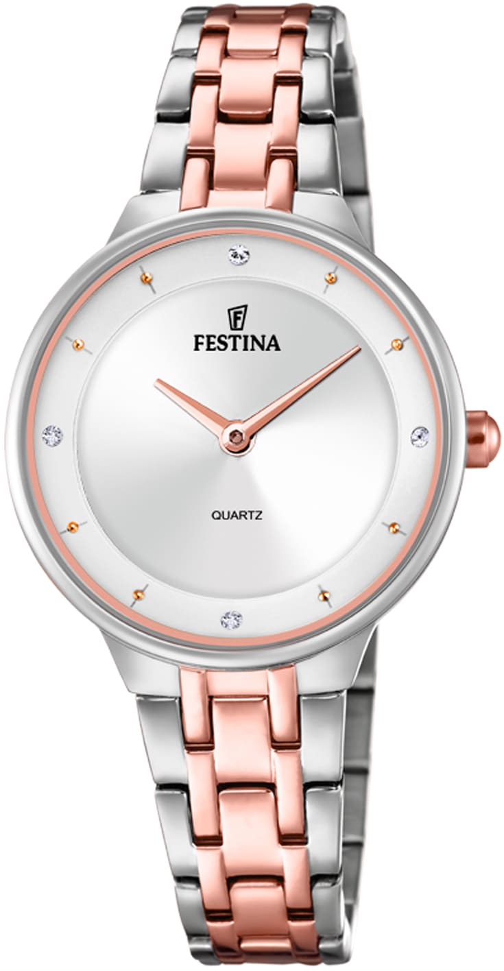 Festina Quarzuhr »Mademoiselle«, Armbanduhr, Damenuhr, Edelstahlarmband, Ø 31mm