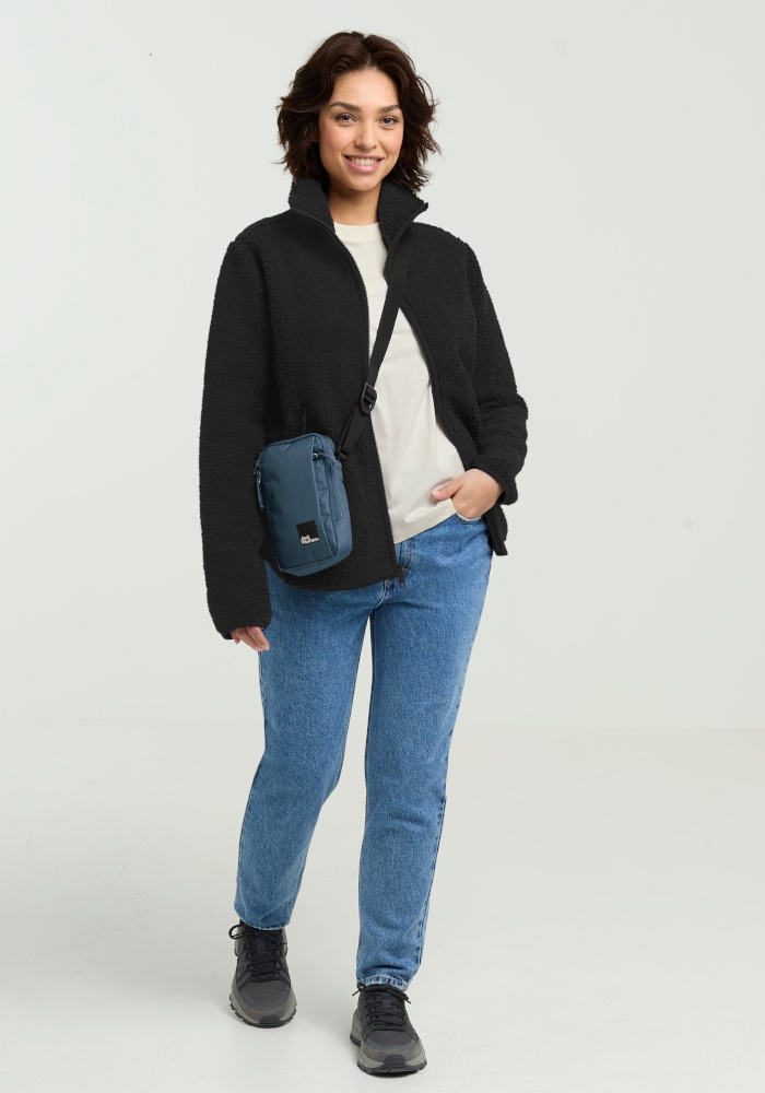 Jack Wolfskin Fleecejacke »HIGH CURL JKT W« mit durchgehendem Reißverschluss, aus Sherpa Fleece, atmungsaktiv