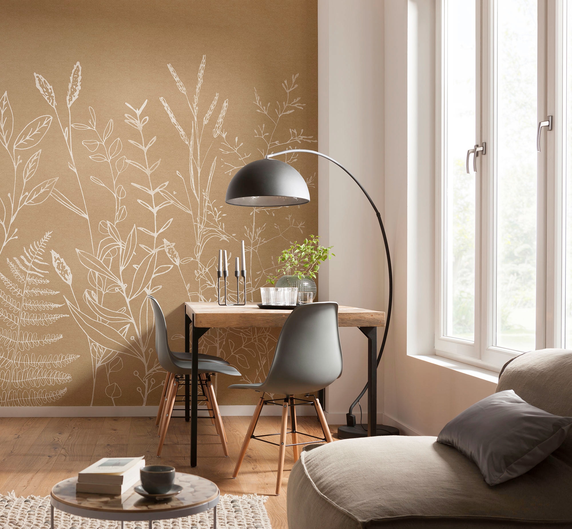 Komar Vliestapete »Digitaldruck Vlies - Herbs Garden - Größe 200 x 250 cm«, bedruckt, Wohnzimmer, Schlafzimmer