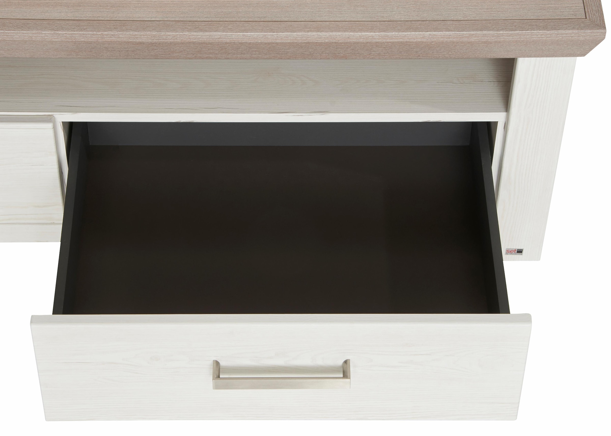 set one by Musterring Lowboard »York« Typ 31, mit 2 Schubkästen, Beleuchtung optional, Breite 140 cm