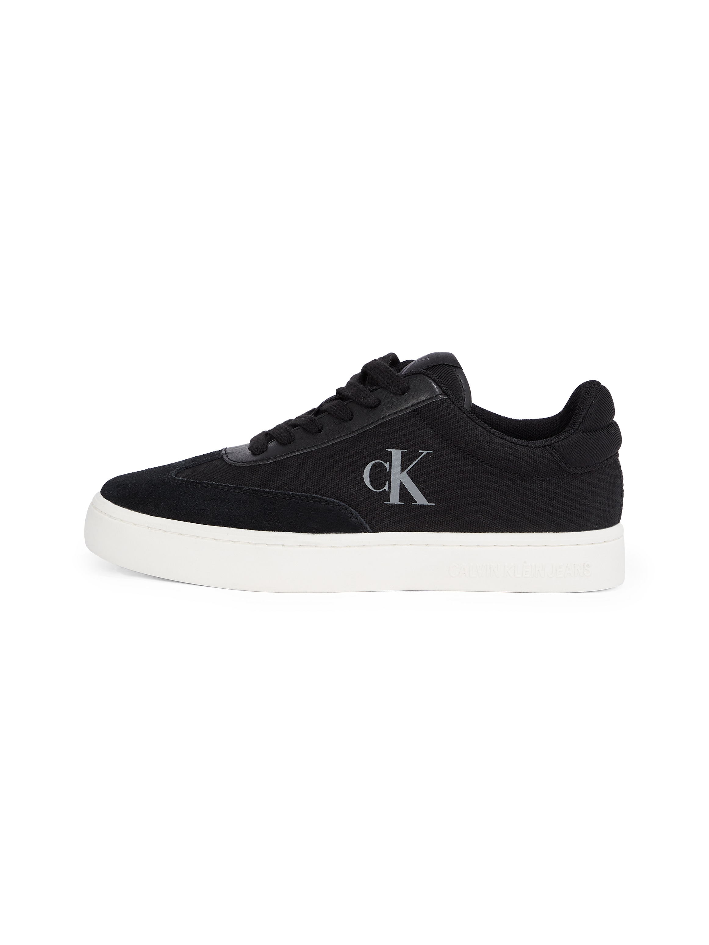 Calvin Klein Jeans Sneaker »CLASSIC CUPSOLE LOW MIX MG WN«  , Schnürschuh, Freizeitschuh, Halbschuh mit Logoschriftzug seitlich