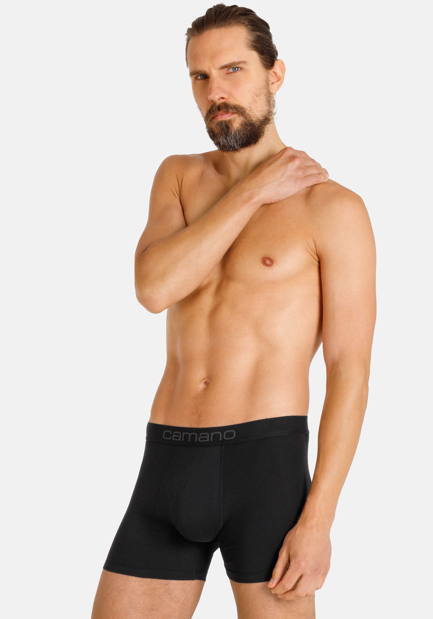 Camano Boxershorts »comfort«, (2er Pack), mit elastischem Logobund