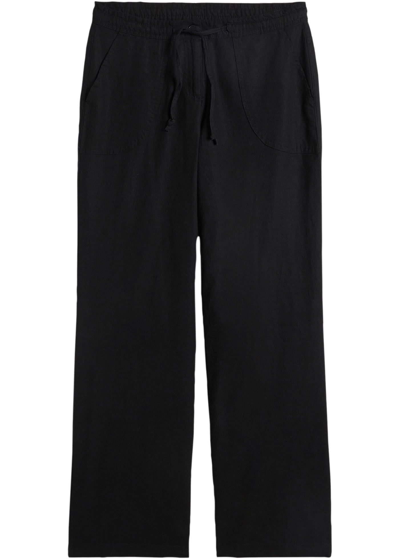 bonprix Leinenhose  Loose Fit, mit Kordelzugbund, mit Eingrifftaschen, mit Gesäßtaschen