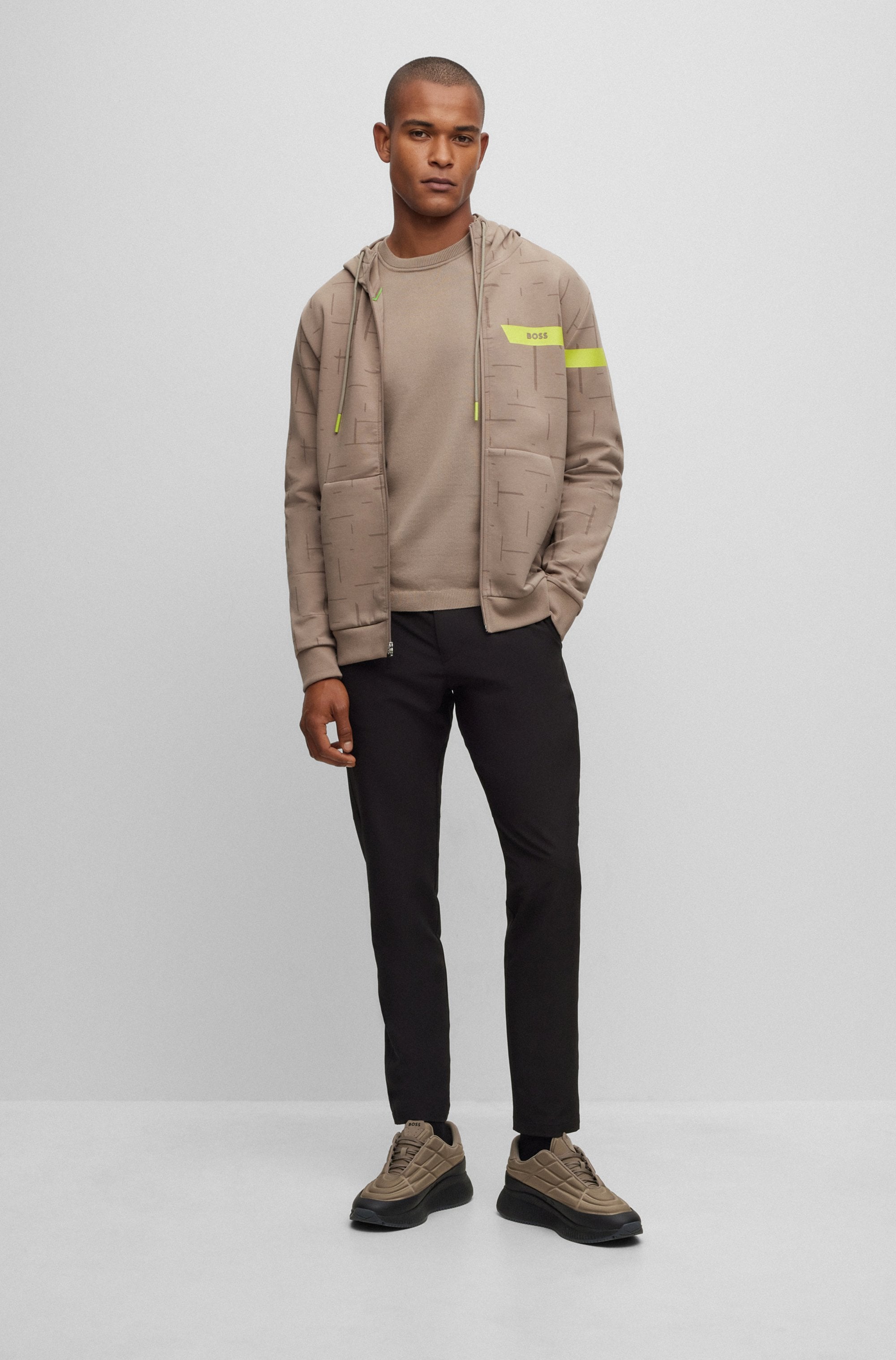 BOSS GREEN Rundhalspullover »Ever-X_CN«, mit Rundhalsausschnitt