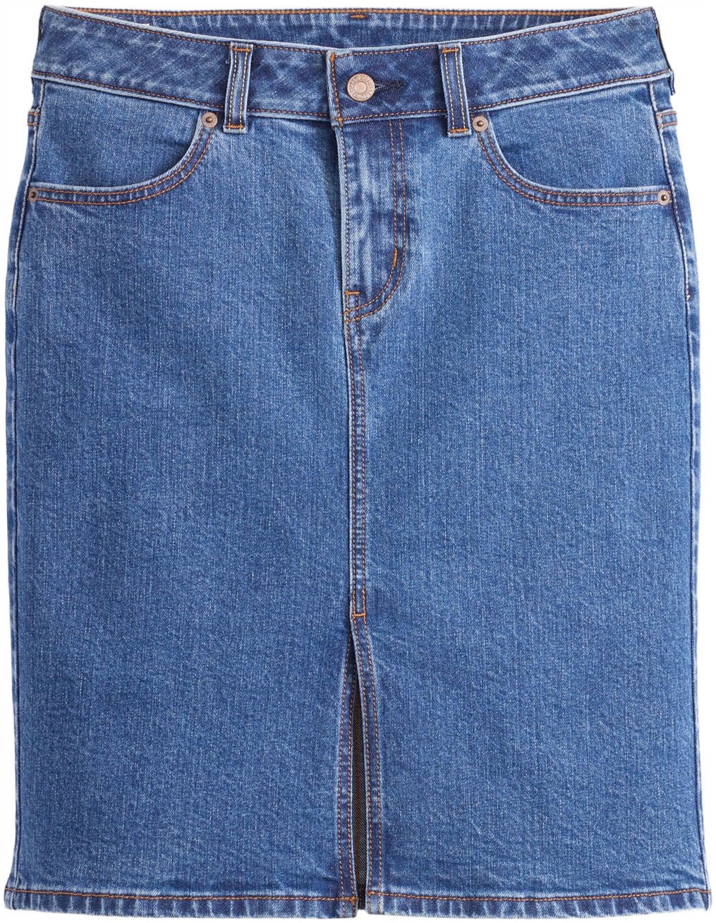 Levi's® Jeansrock »LOW MIDI SKIRT ME«, mit Schlitz für mehr Bewegungsfreiheit