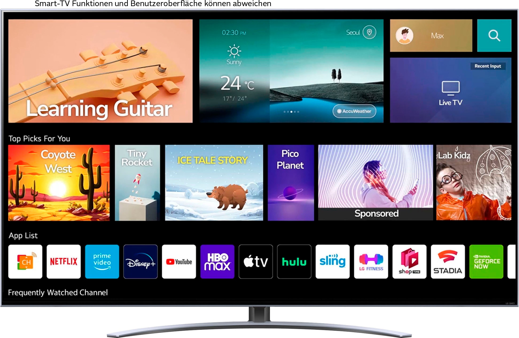 LG QNED-Fernseher »65QNED829QB«, 4K Ultra HD, Smart-TV