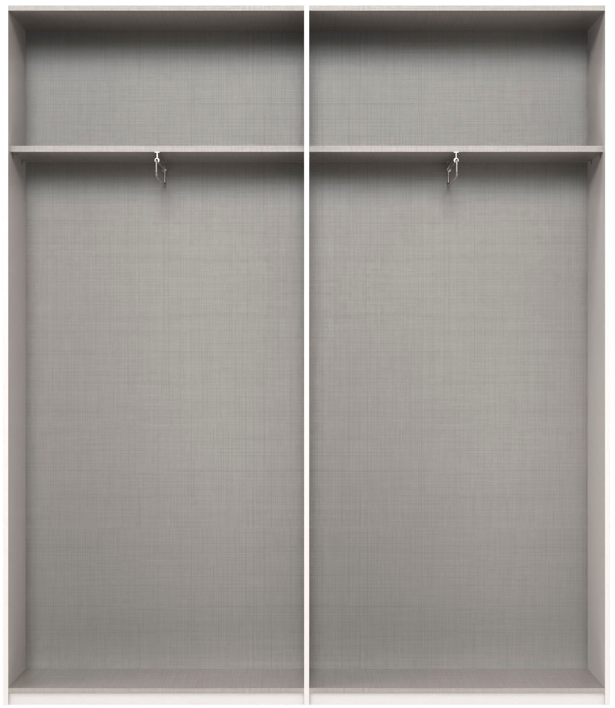 Wimex Kleiderschrank »Mugano,in 5 Breiten,2 Höhen,2 Tiefen, viele Farben, Made in Germany« in Basic oder Premium Ausstattung,  mit langen Griffen aus Metall, mit oder ohne Spiegel