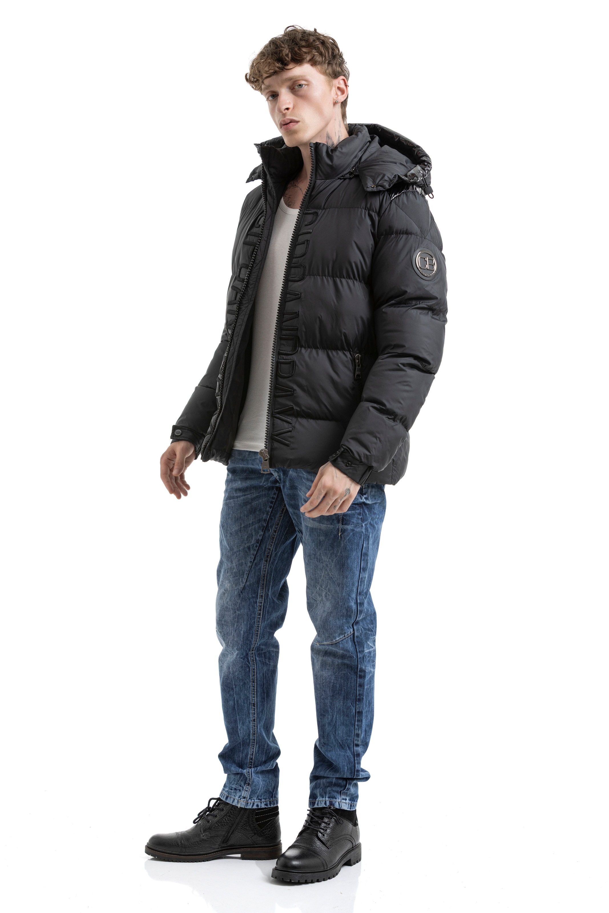 Cipo & Baxx Steppjacke mit Kapuze