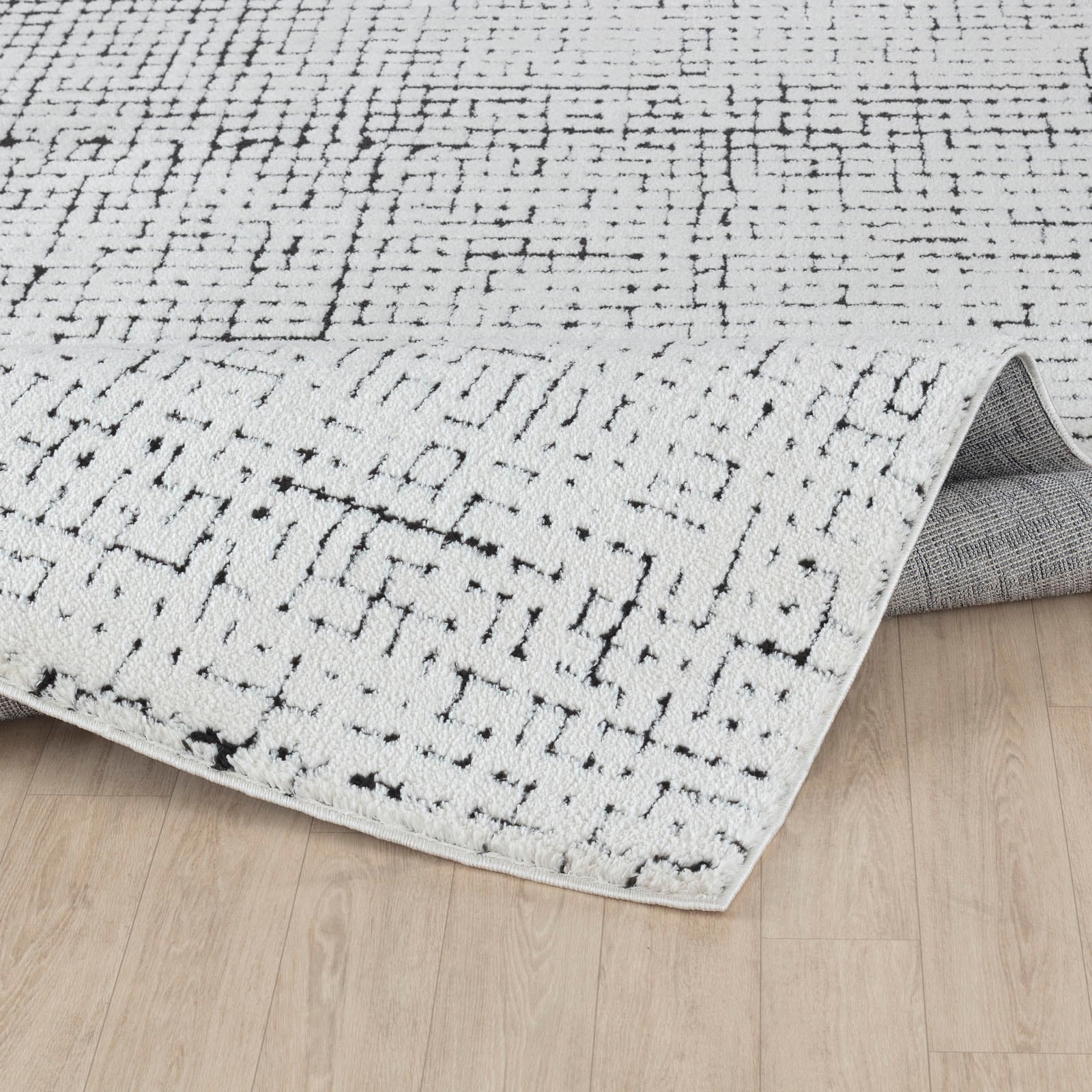 Livabliss Teppich »CAGLIARI«, rechteckig, 14 mm Höhe, Skandi Design, Modern Boho Kurzflor Wohnzimmerteppich, Schlafzimmer