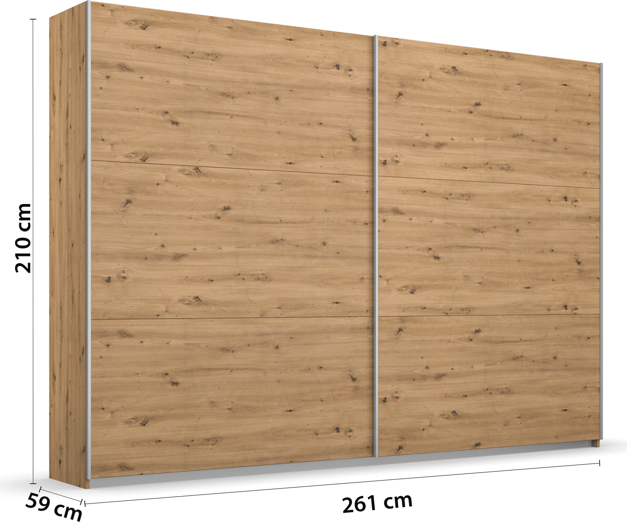 rauch Schwebetürenschrank »Kleiderschrank Garderobe Schlafzimmerschrank TOPSELLER AURELIO«, in geradlinigem Design mit Dekor- oder Hochglanz-Front MADE IN GERMANY