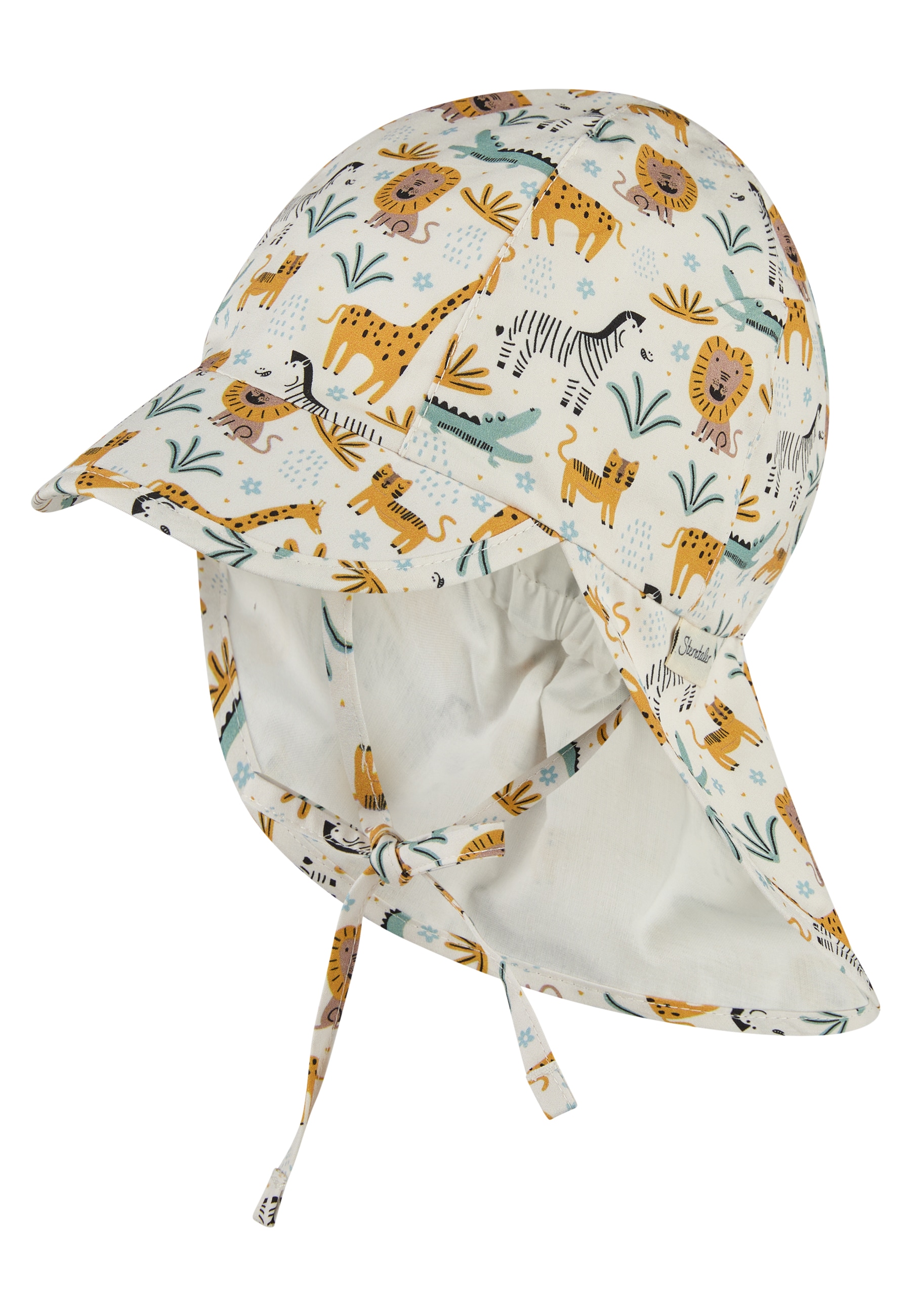 Sterntaler® Sonnenhut »Schirmmütze mit Nackenschutz Zootiere«