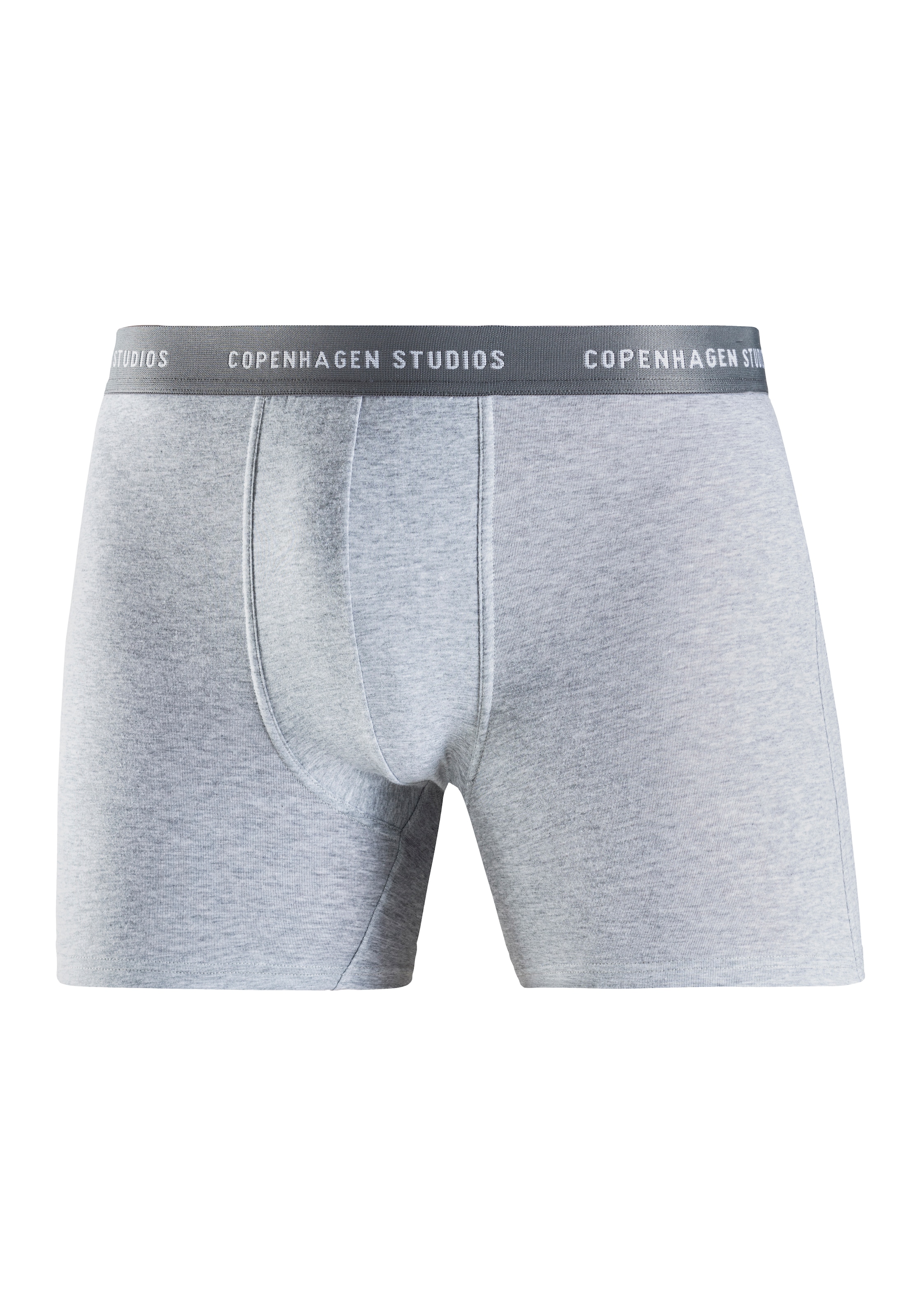 Copenhagen Studios Langer Boxer »Boxershorts für Herren«, (Packung, 3 St.), mit längerem Bein und Logobund