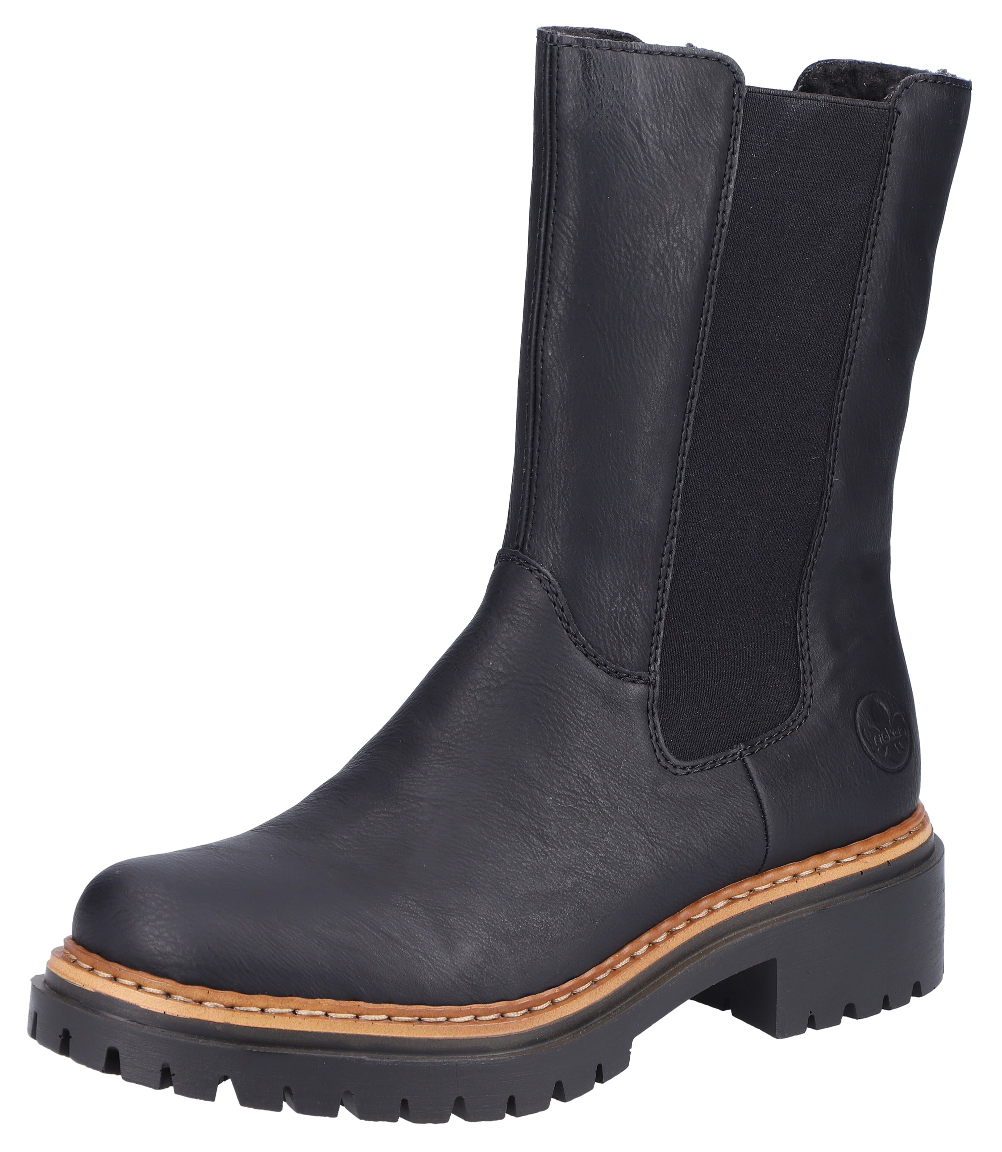 Chelseaboots, mit breitem Stretch an der Seite