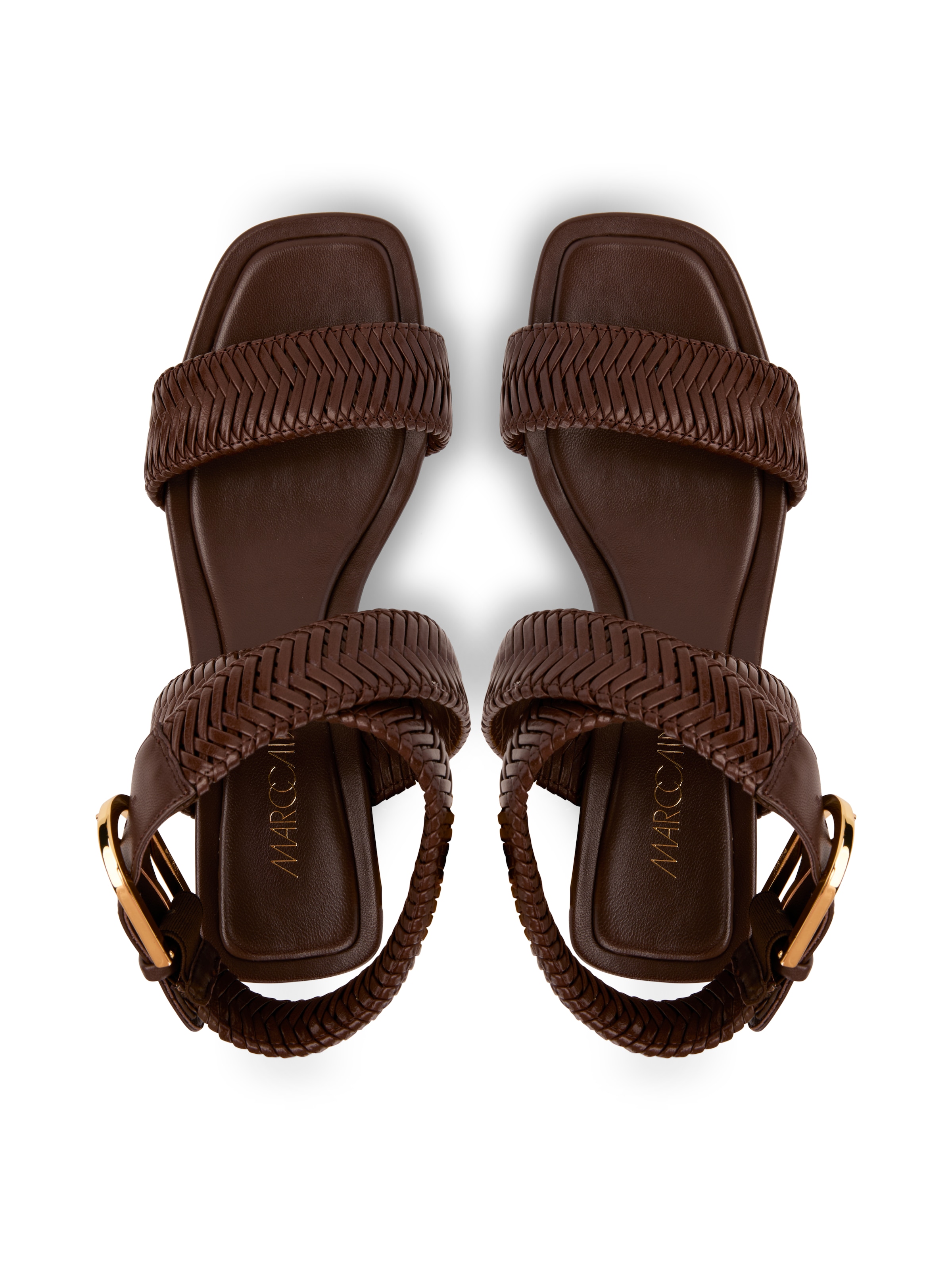 Marc Cain Sandalette »Collections Blazing Sun«  Blockabsatz, Sommerschuh, Riemchensandale mit geprägten Bandagen