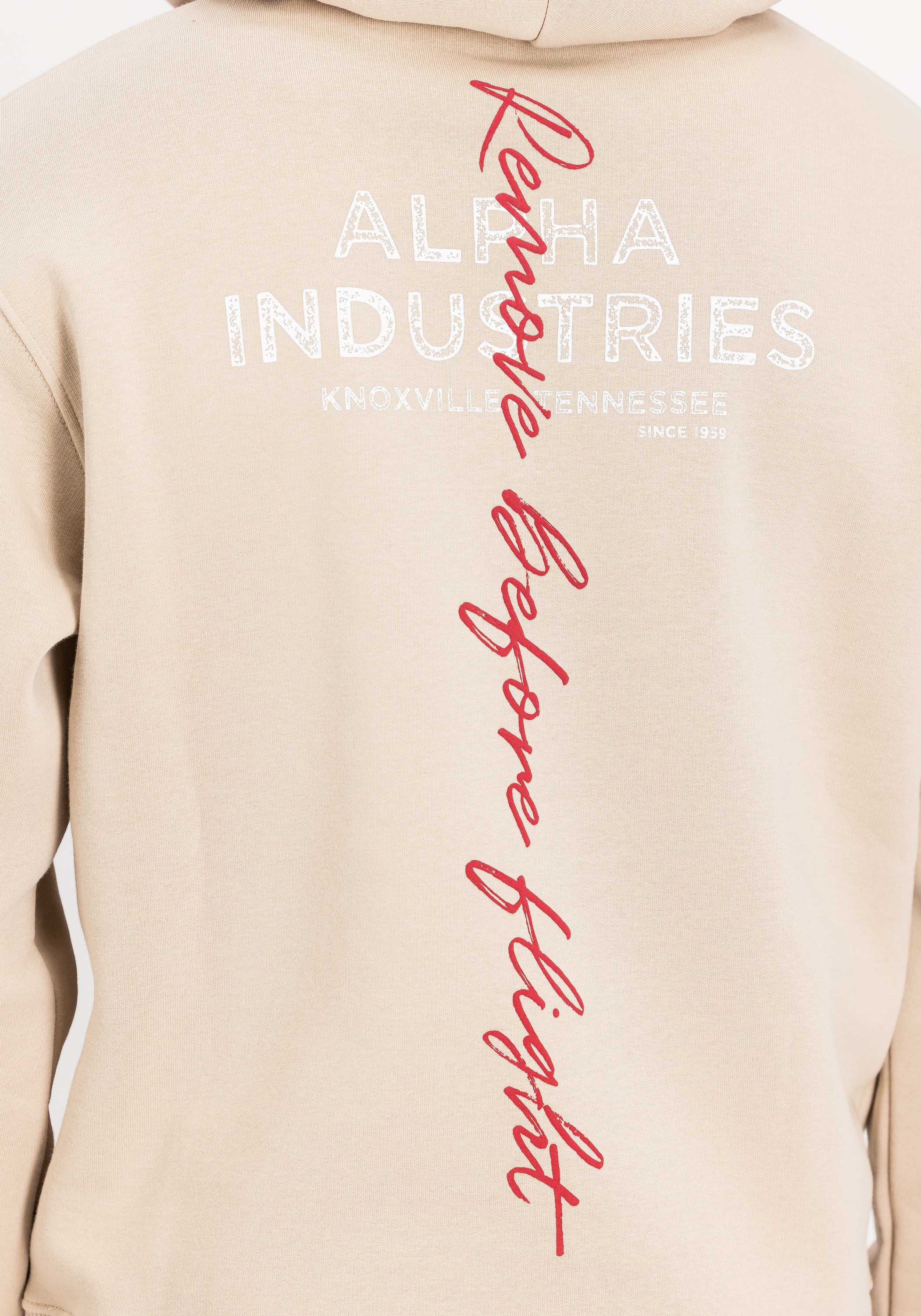 Alpha Industries Hoodie »Alpha Industries Men - Hoodies Signature Backprint Hoodie«