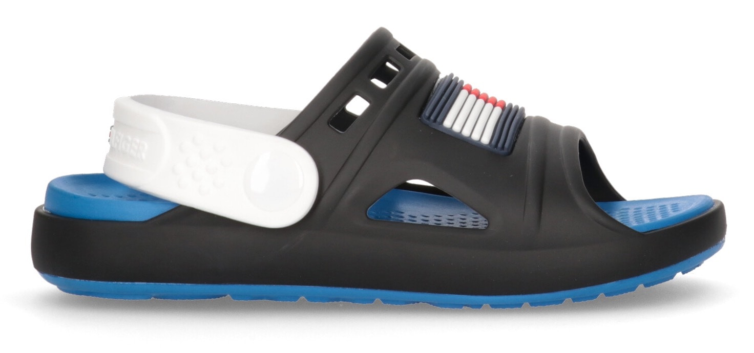 Tommy Hilfiger Badesandale »COMFY«, Sommerschuh, Poolslides, Barfußschuh, mit großem Markenlogo