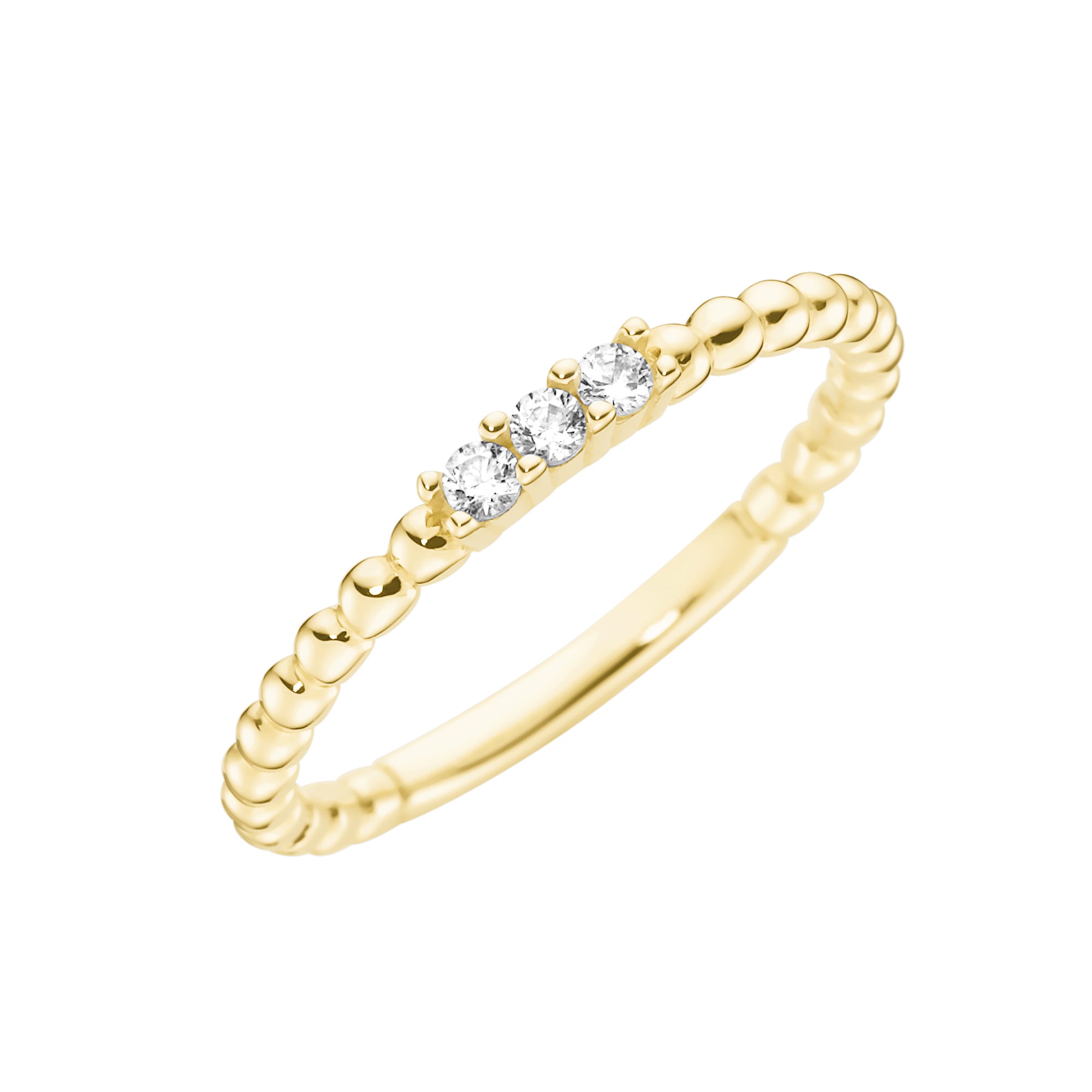 Luigi Merano Goldring »Ring in Kugel-Design mit Zirkonia, Gold 375« kaufen  bei OTTO