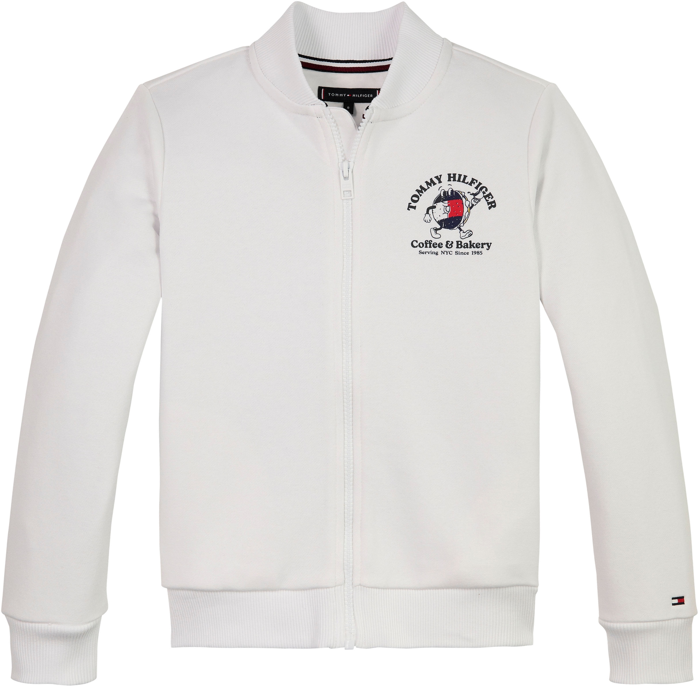 Tommy Hilfiger Sweatshirt »TOMMY BAGELS FULL ZIP SWEATSHIRT«, mit großem Print auf der Rückseite