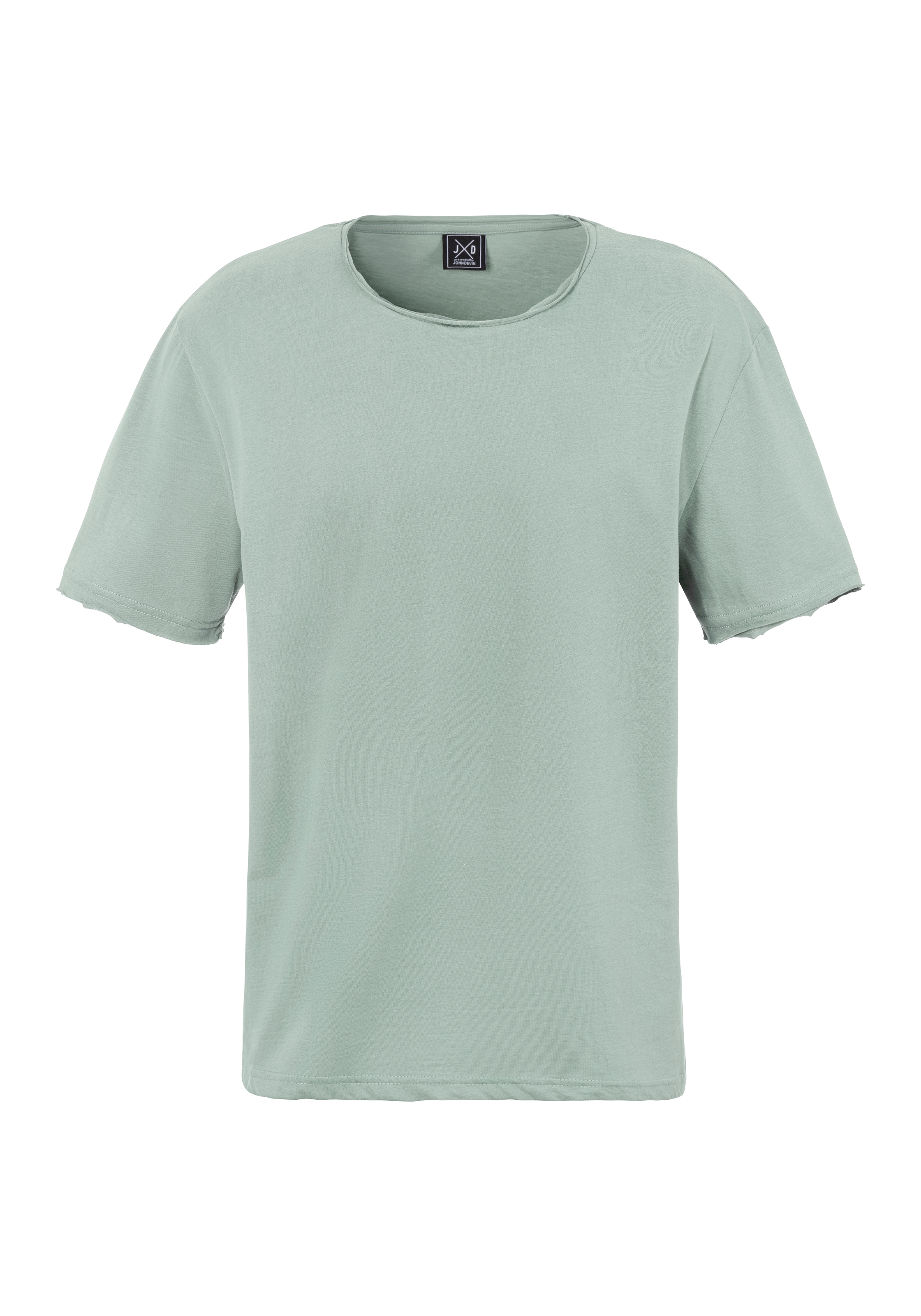 John Devin T-Shirt, (Packung, 2), Relaxed Fit, Kurzarm, Freizeitshirt mit Rundhals aus reiner Baumwolle