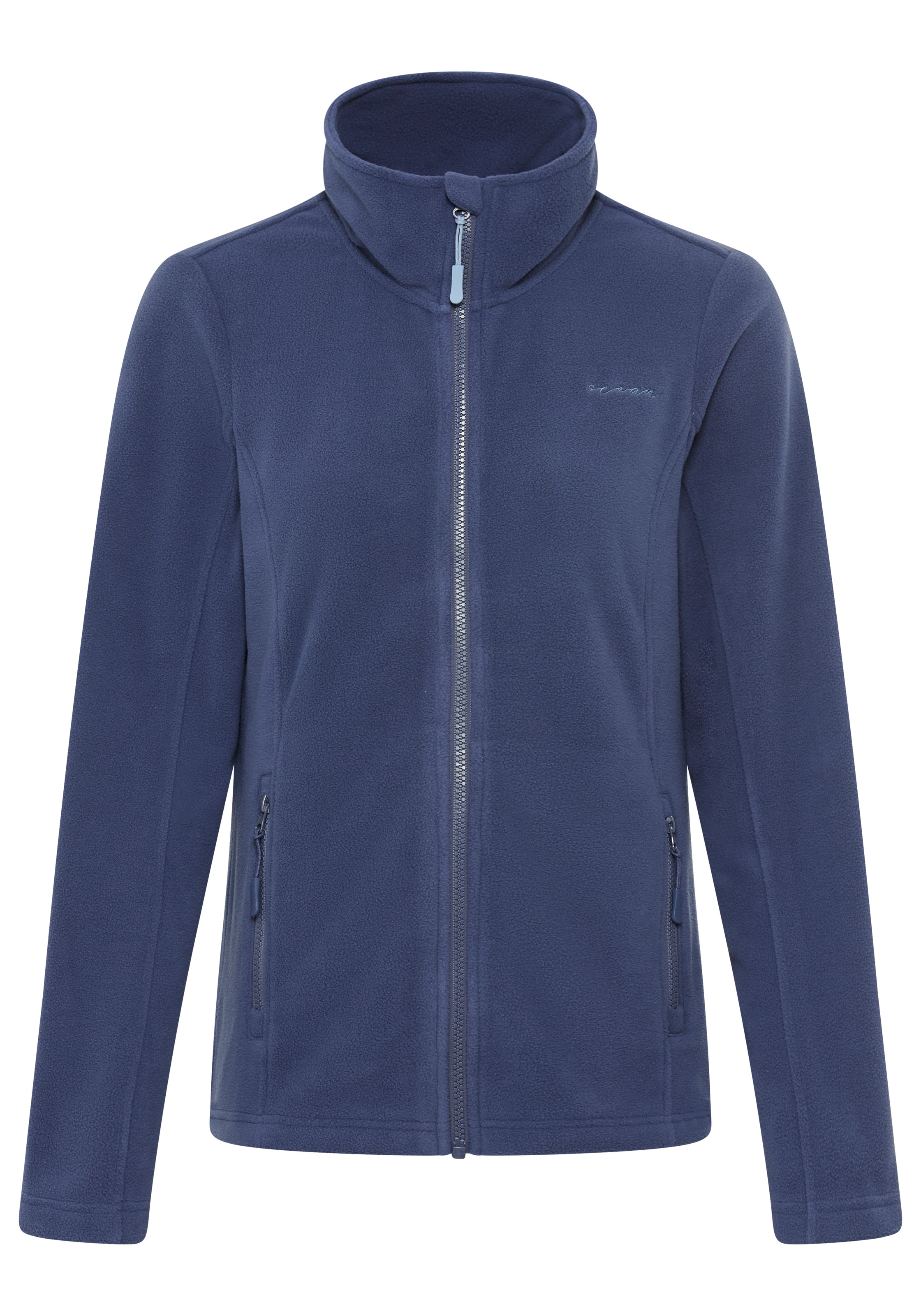 Ocean Sportswear Fleecejacke aus weichem Fleece-Material, unifarben, mit Logostickerei