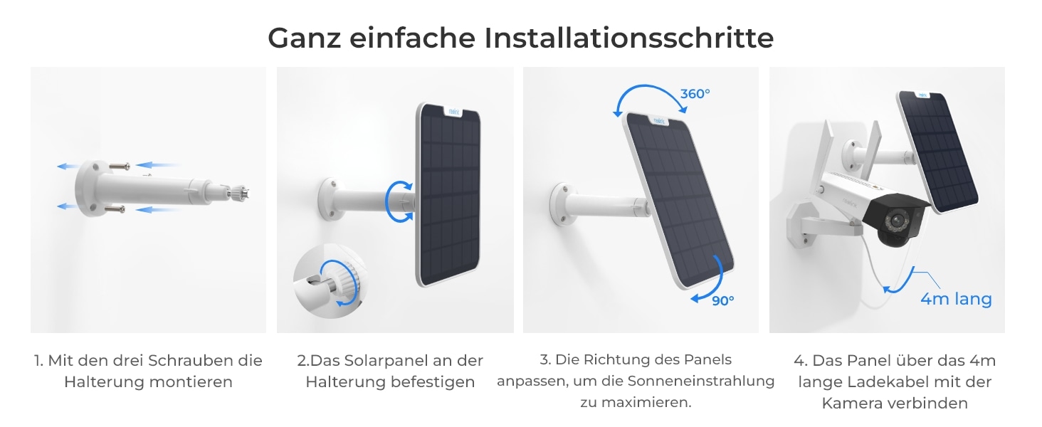 Reolink Überwachungskamera Zubehör »Solar Panel 2«, Außenbereich