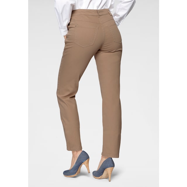 MAC Straight-Jeans »Angela New«, Ziernähte im vorderen Taschenbereich