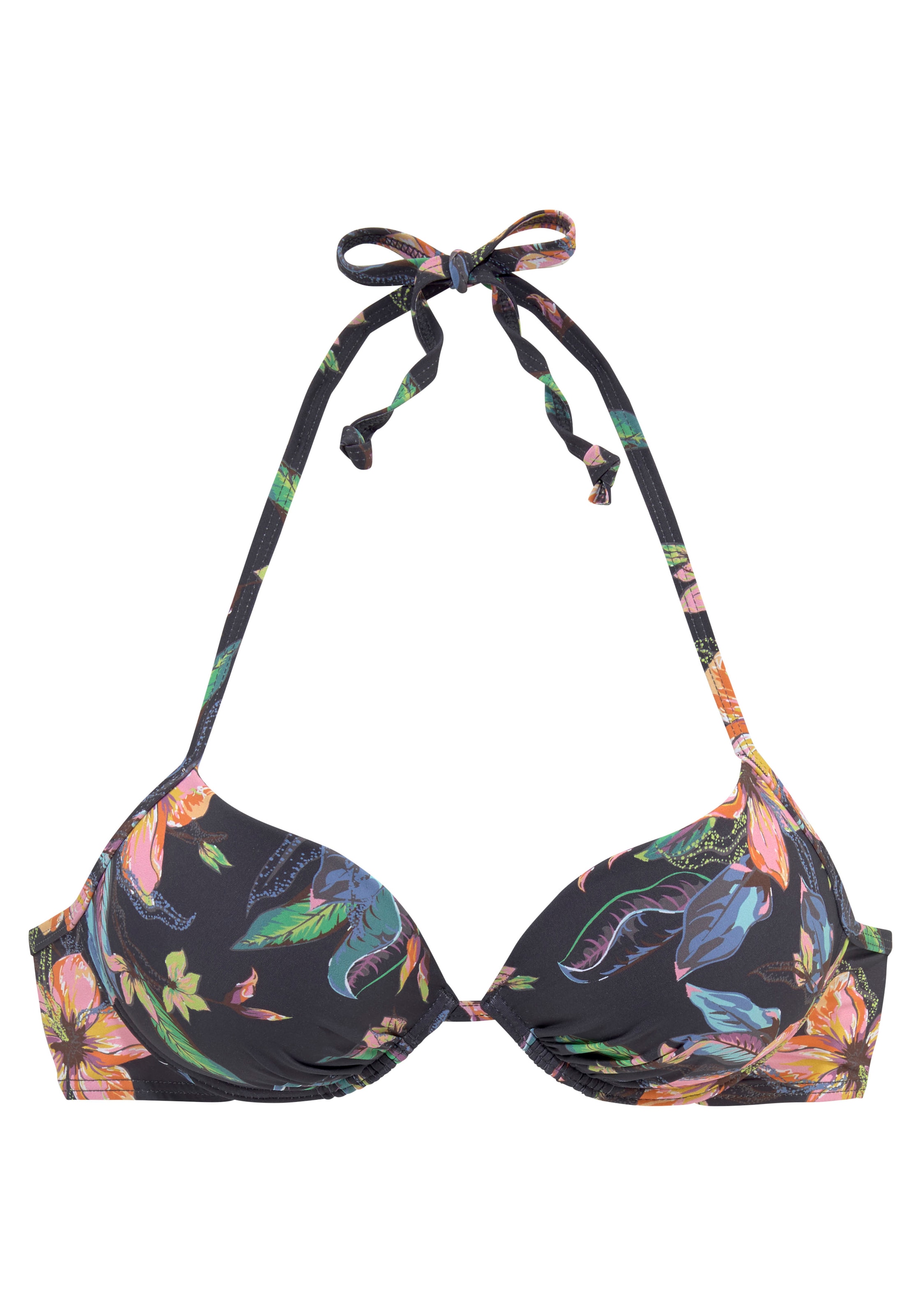 LASCANA Push-Up-Bikini-Top »Malia«, mit tropischem Print