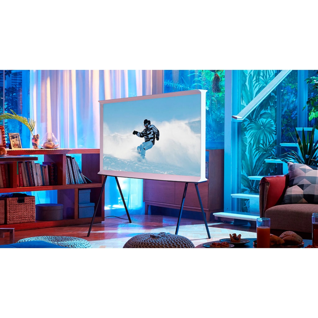 Samsung QLED-Fernseher »GQ55LS01TAU "The Serif"«, 138 cm/55 Zoll, 4K Ultra HD, Smart-TV, HDR 10+,100% Farbvolumen,Adaptive Picture